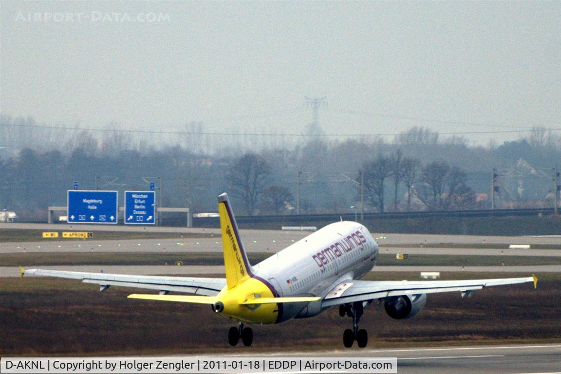 D-AKNL, 1999 Airbus A319-112 C/N 1084, Westward lift off.....