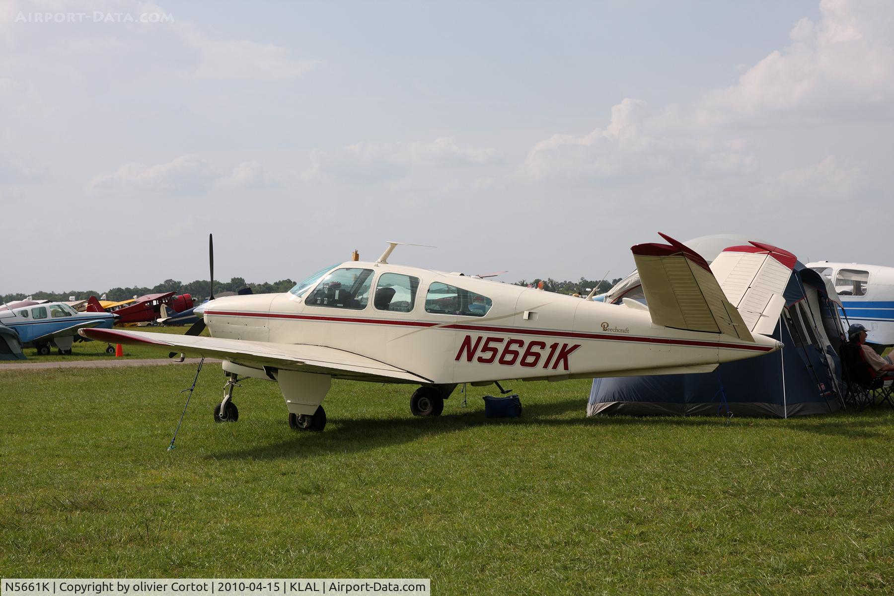 N5661K, 1964 Beech S35 Bonanza C/N D-7592, Sun n Fun 2010