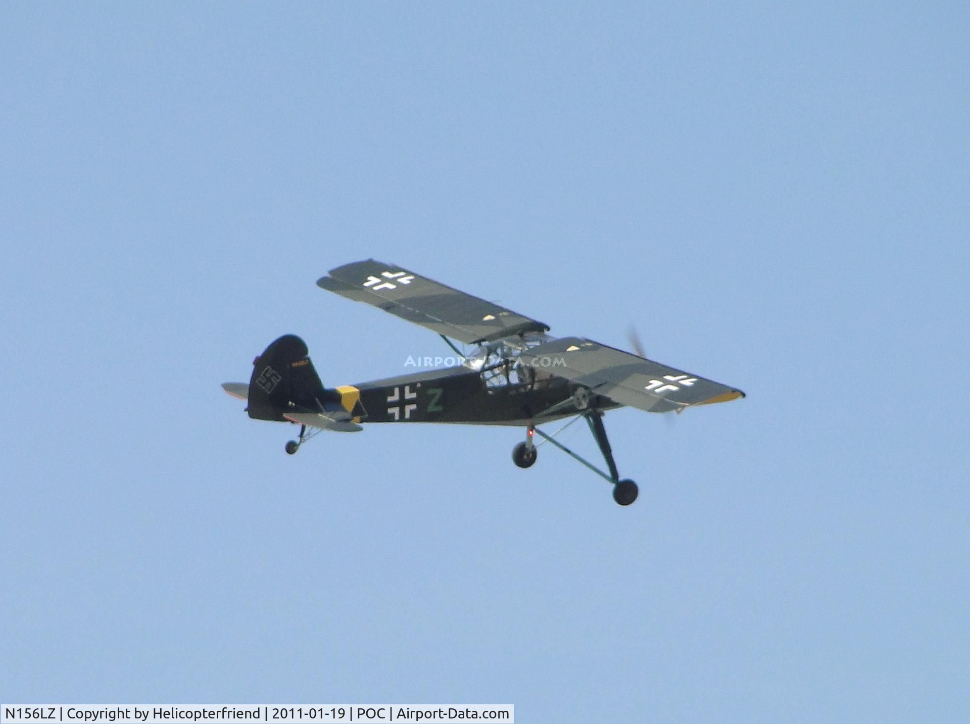 N156LZ, 2009 Fieseler Fi-156C Storch Replica C/N SA-001K, Starting the right turn