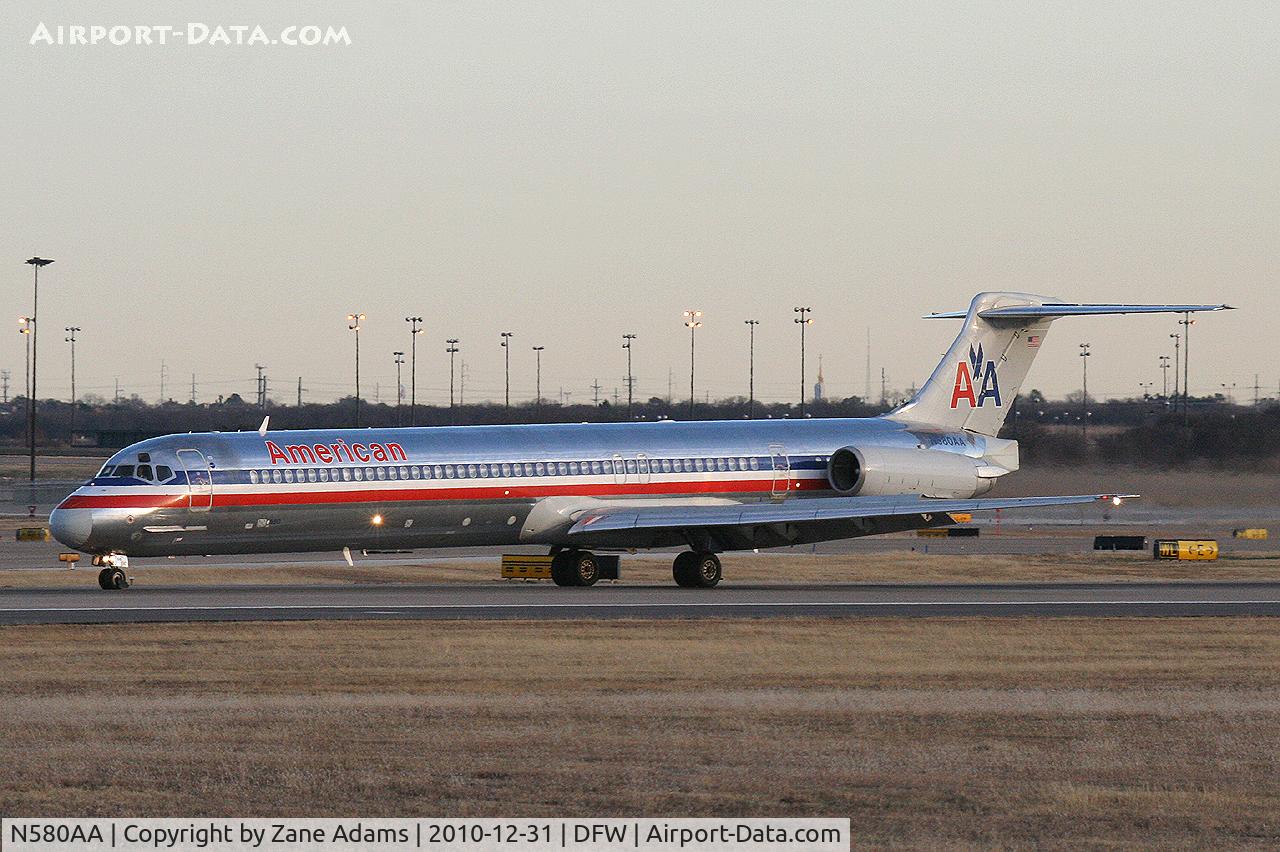 N580AA, 1991 McDonnell Douglas MD-82 (DC-9-82) C/N 53157, American Airlines at DFW Airport