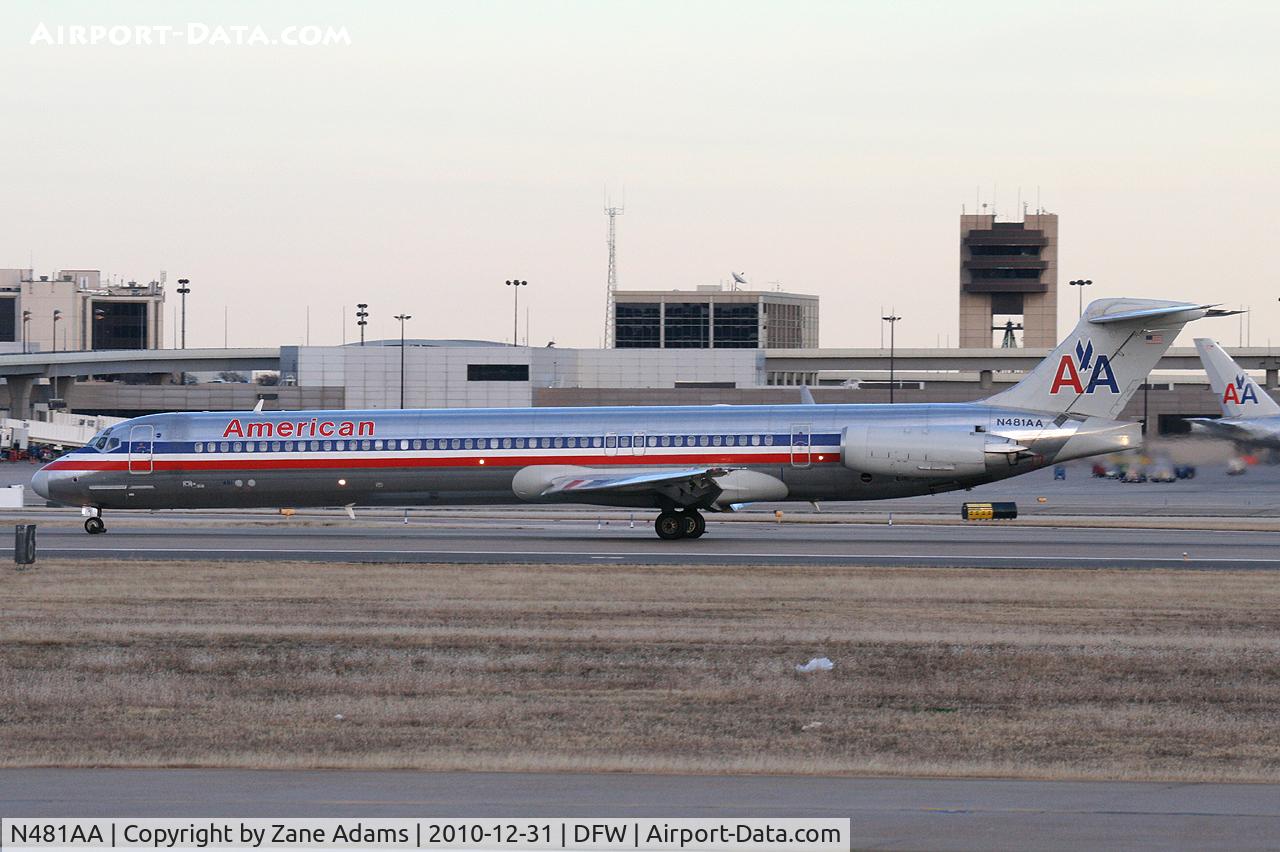 N481AA, 1988 McDonnell Douglas MD-82 (DC-9-82) C/N 49656, American Airlines at DFW Airport