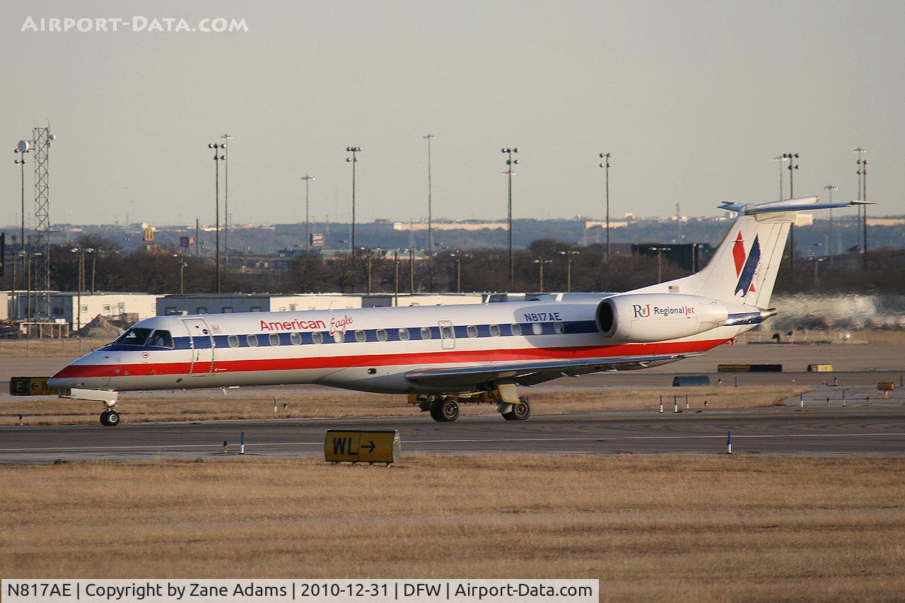N817AE, 2002 Embraer ERJ-140LR (EMB-135KL) C/N 145554, American Eagle at DFW Airport