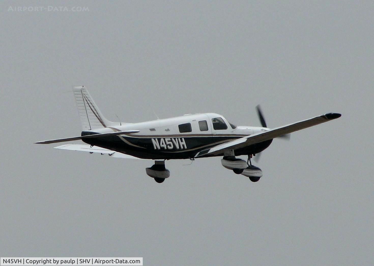 N45VH, 2006 Piper PA-32-301XTC Saratoga C/N 3255050, Landing at Shreveport Regional.