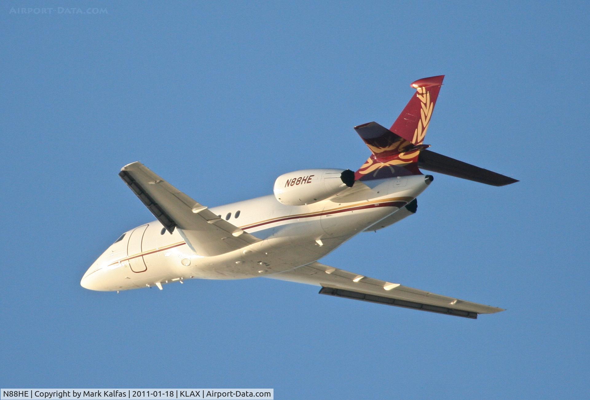 N88HE, 2006 Dassault Falcon 2000EX C/N 79, CAESARS ENTERTAINMENT OPERATING CO.,FALCON 2000EX departing 25R KLAX en-route to KLAS.