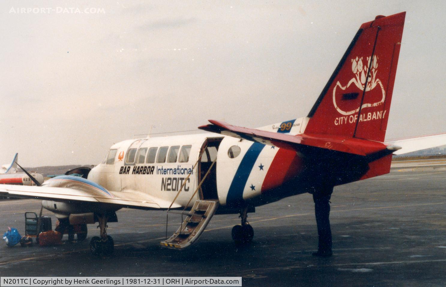N201TC, 1968 Beech 99 Airliner C/N U-2, Bar Harbor Airlines , Dec 1981