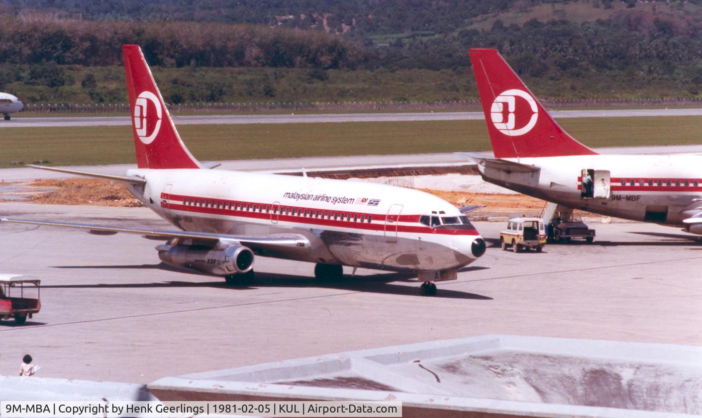 9M-MBA, 1972 Airbus A320-216 C/N 4807, Malaysian - MAS