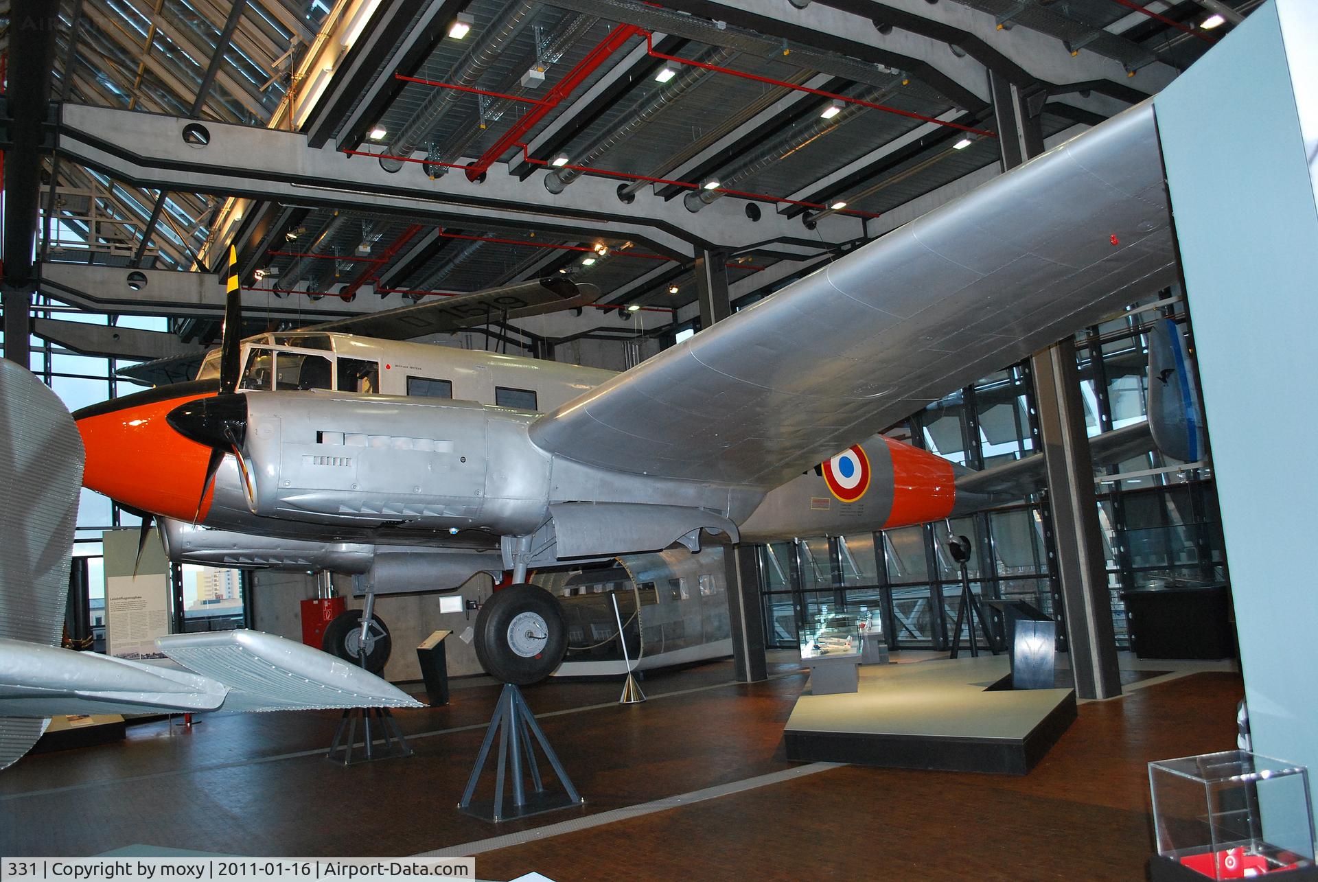 331, SNCAC NC.702 Martinet C/N 331, SNCAC NC.702 Martinet, French version of the Siebel Si204D. Powered by two Renault 12S-00 engines rated at 590 hp each. At the Deutsches Technikmuseum, Berlin. Aircraft packed in so tight it's hard to get good pictures.