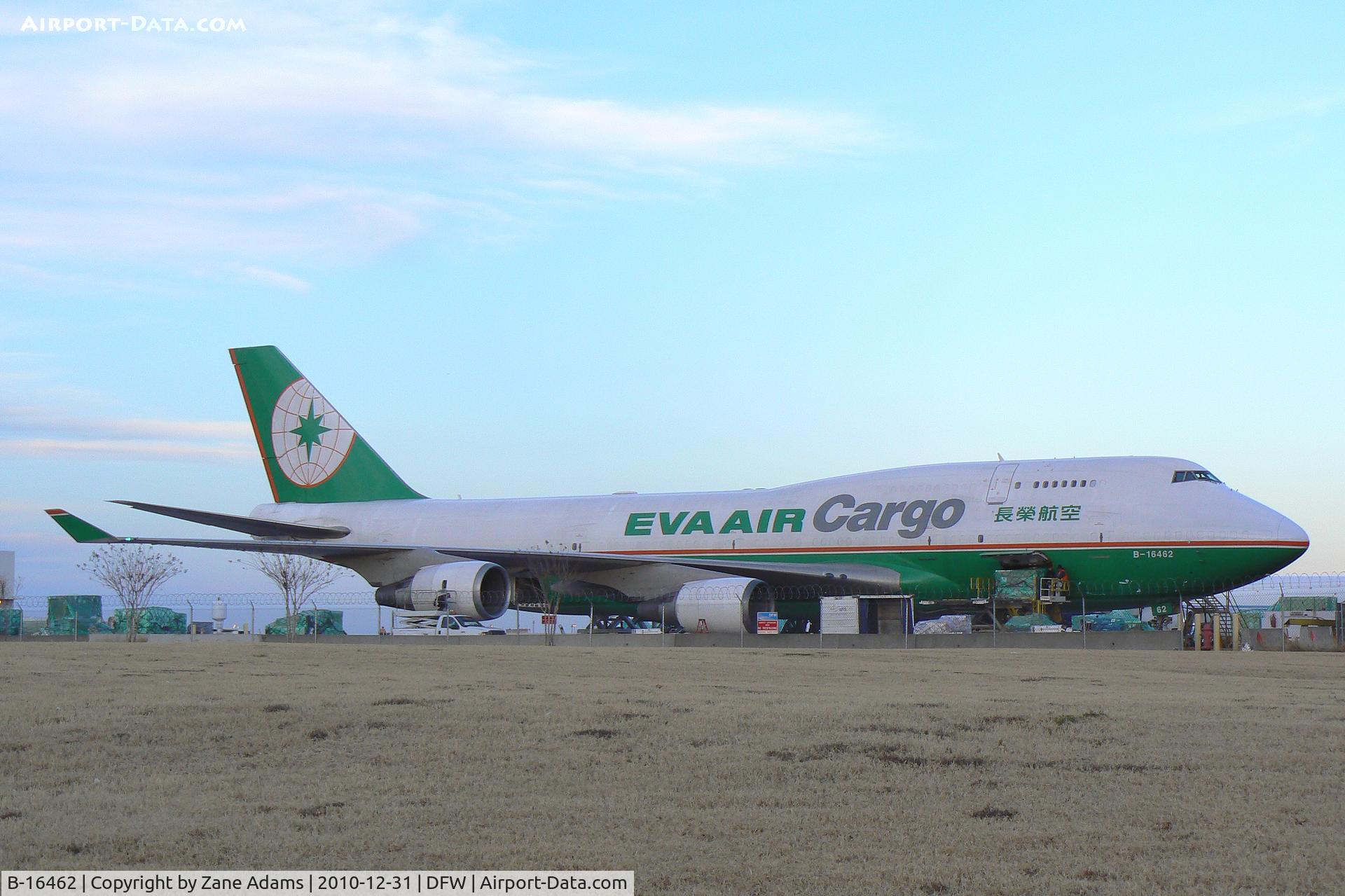 B-16462, 1993 Boeing 747-45EM C/N 27173, EVA Air Cargo at DFW Airport