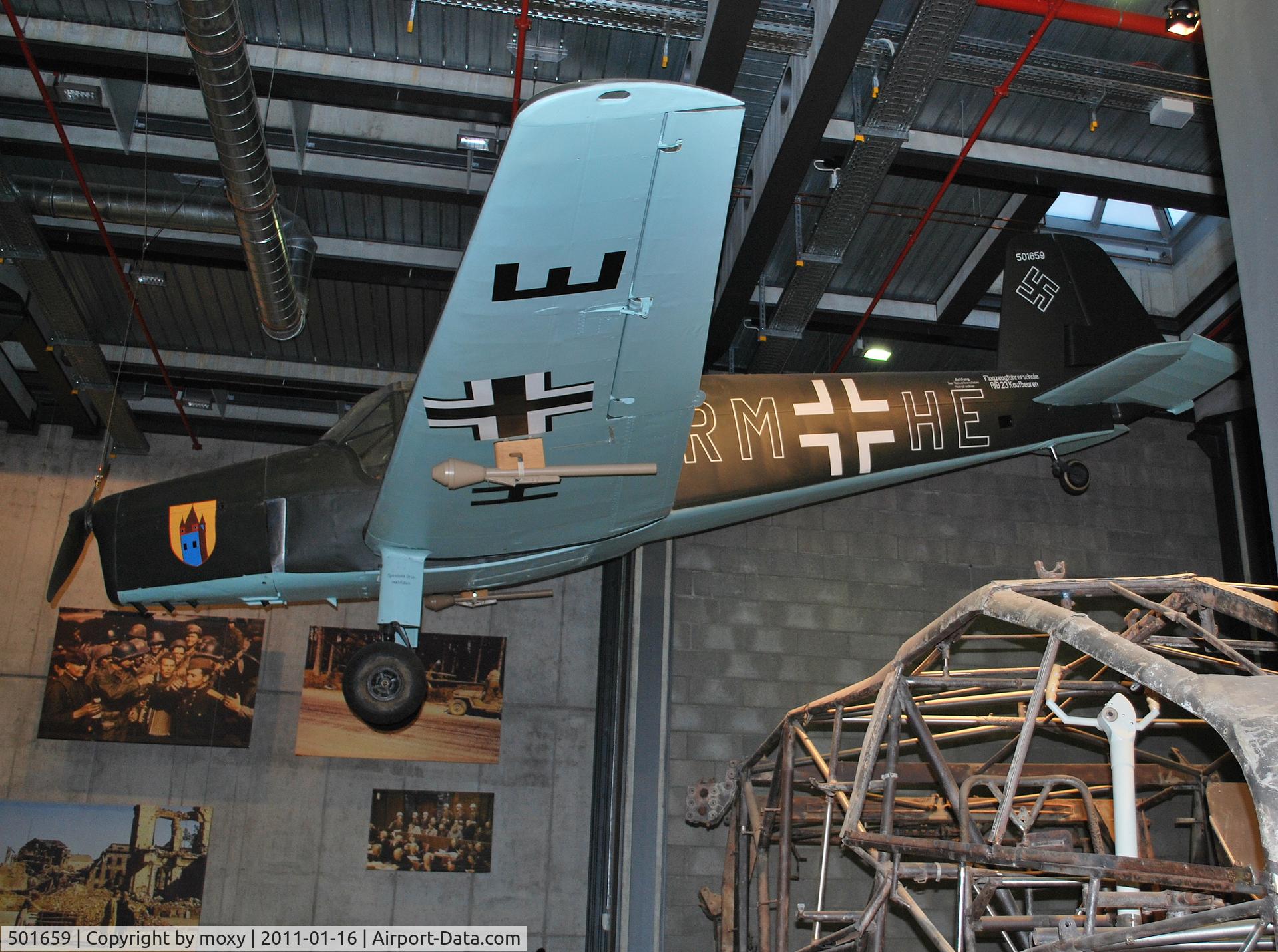 501659, Bucker Bu-181C-2 Bestmann C/N 501659, Bucker Bestmann RM+HE at the Deutsche Technikmuseum, Berlin.