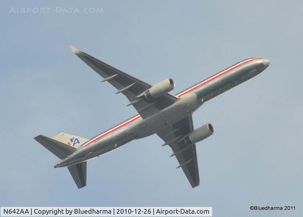 N642AA, 1991 Boeing 757-223 C/N 24600, Flying over St. Thomas U.S.V.I