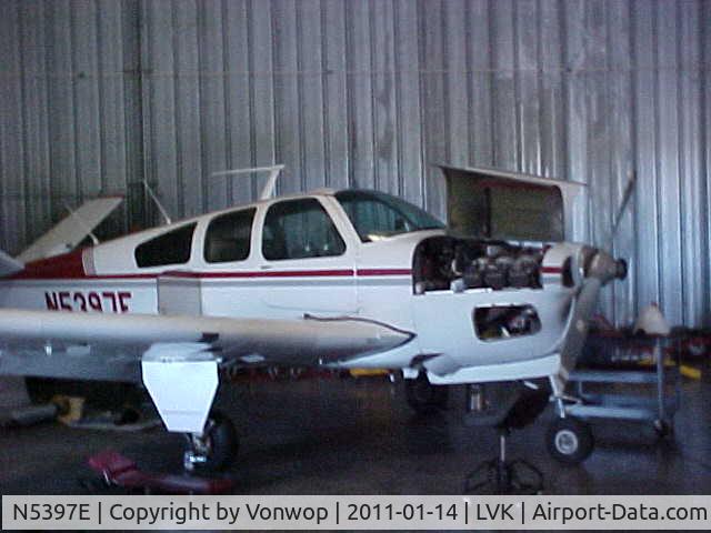 N5397E, 1959 Beech K35 Bonanza C/N D-5896, In Getting Her Annual Facelift