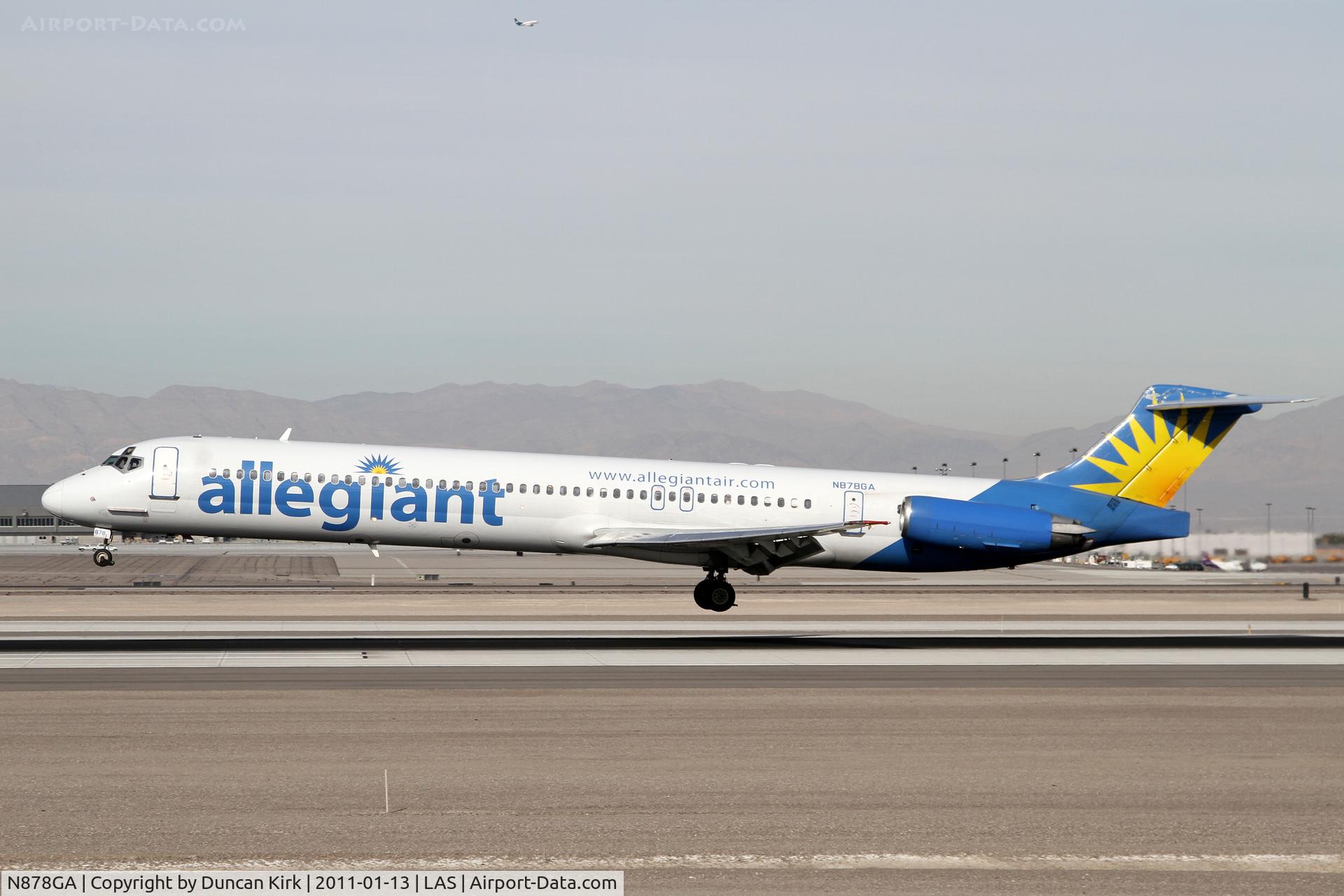 N878GA, 1996 McDonnell Douglas MD-83 (DC-9-83) C/N 53487, Allegiant continues to grow and has added 12 more seats to their MD fleet.