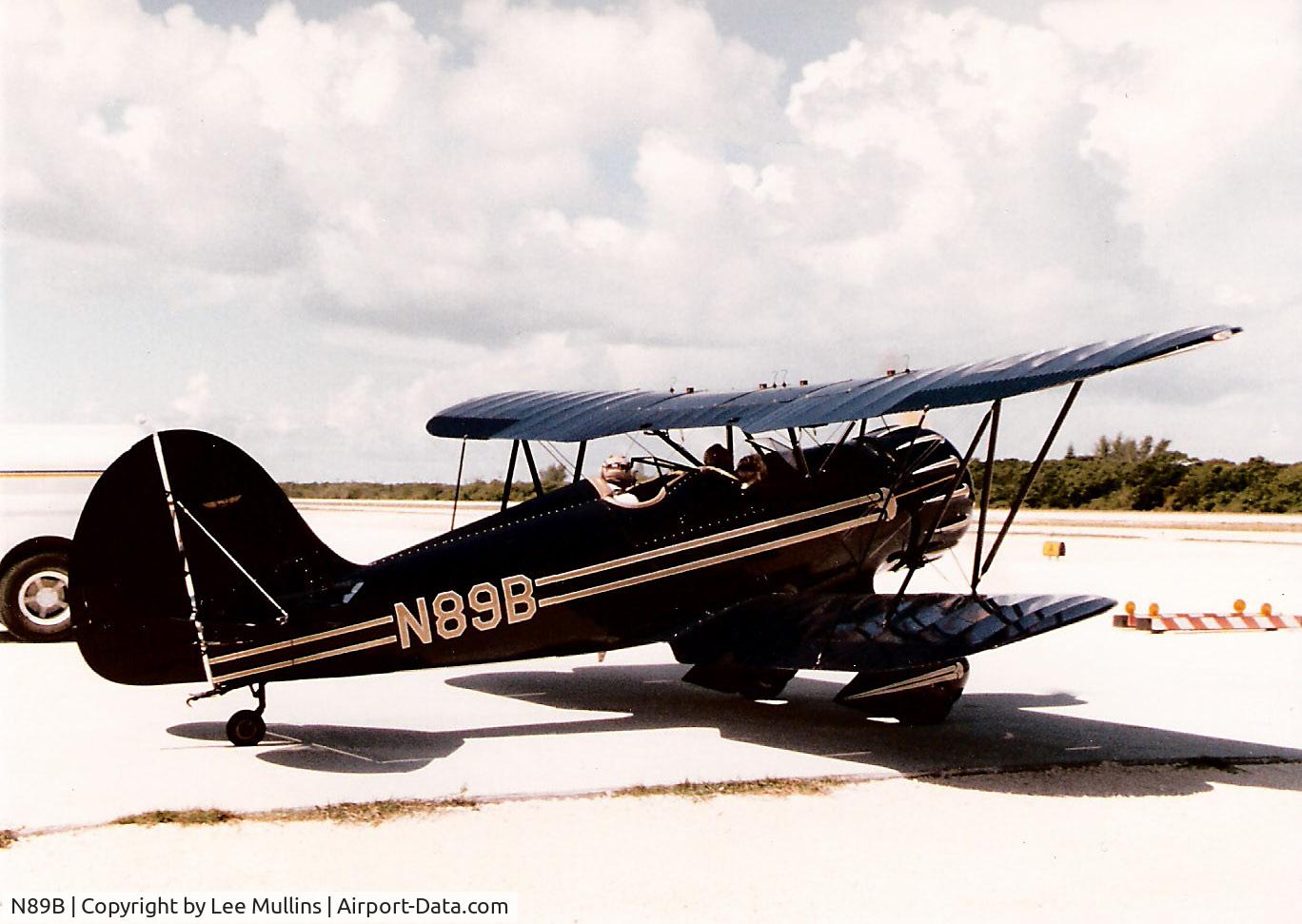 N89B, 1987 Classic Aircraft Corp WACO YMF C/N F5-006, Marathon, Florida Keys, 1989
