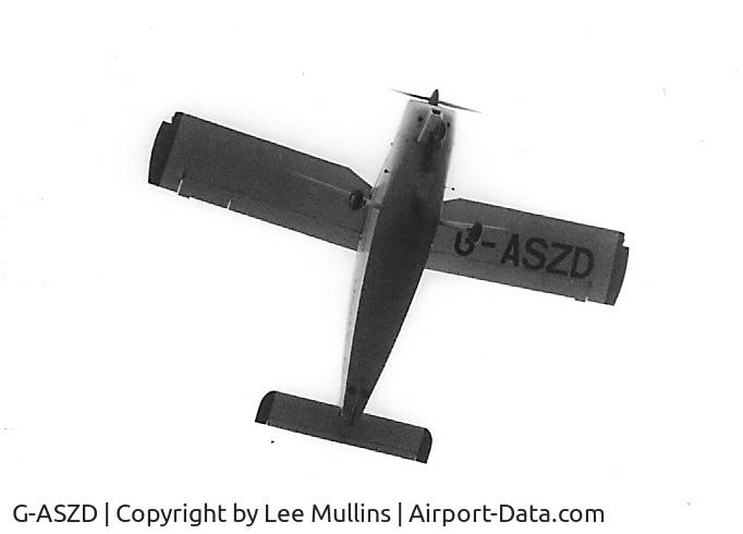 G-ASZD, 1964 Bolkow Bo-208A2 Junior C/N 563, Andy Watson overhead at Little Gransden