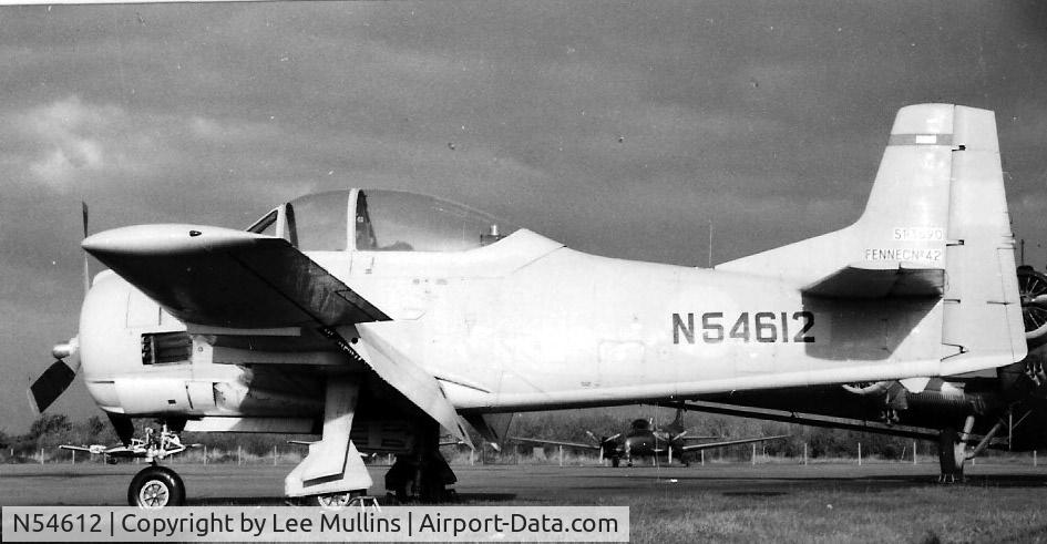 N54612, 1951 North American T-28A Fennec C/N 174-228, At Blackbushe. Mid 1970's