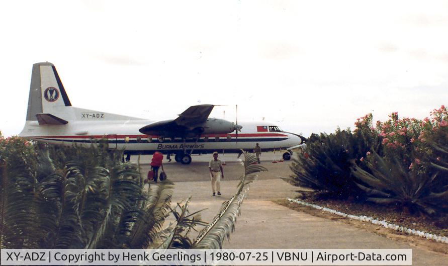 XY-ADZ, 1978 Fokker F.27-600 Friendship C/N 10574, Pagan Airport,  UBA  , Fokker F-27