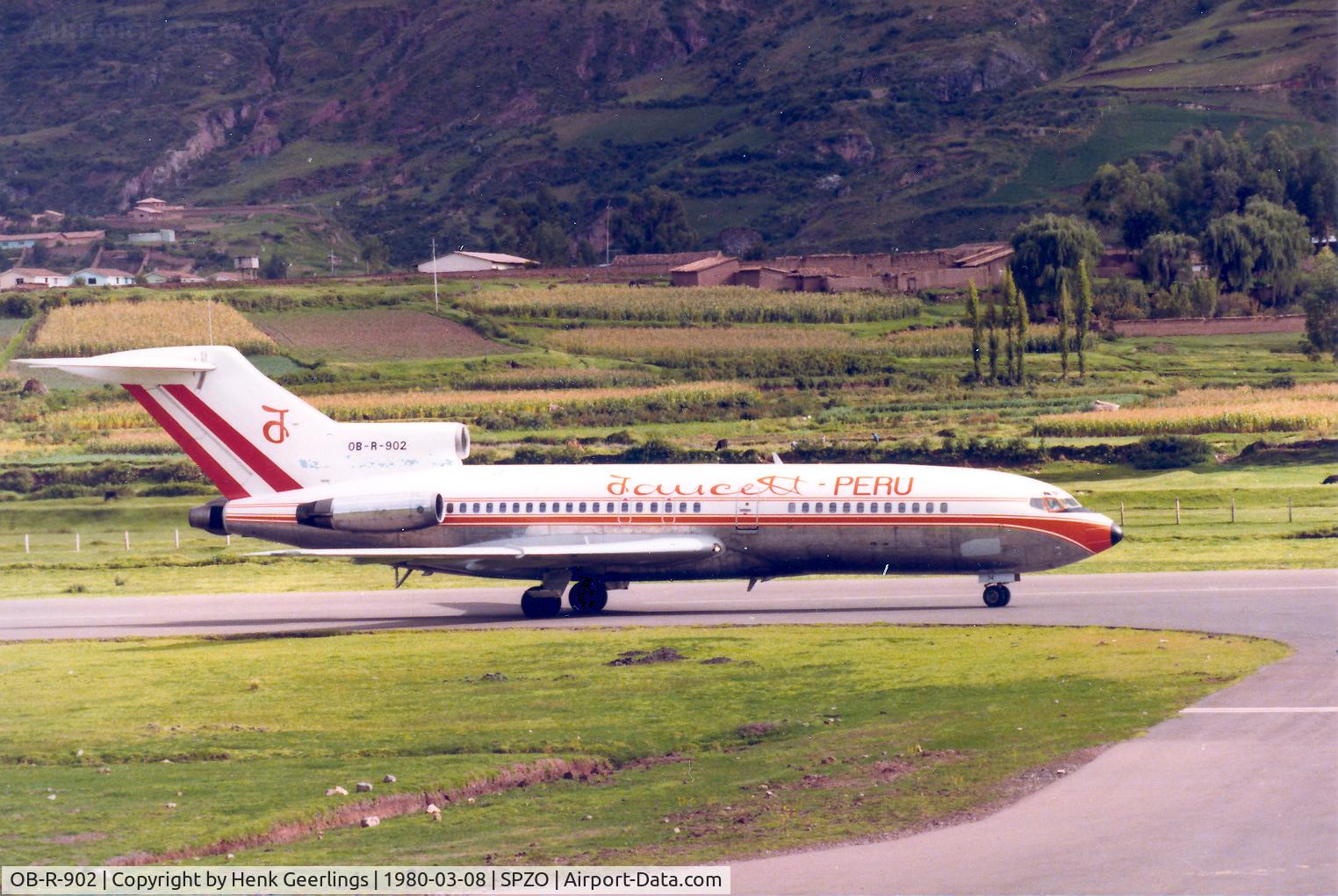 OB-R-902, 1968 Boeing 727-063 C/N 19846, Faucett - Cuzco Airport