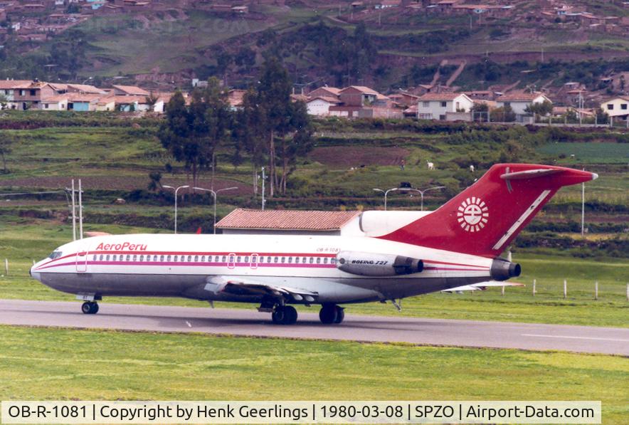 OB-R-1081, 1964 Boeing 727-25 C/N 18269, AeroPeru , Cuzco , Peru