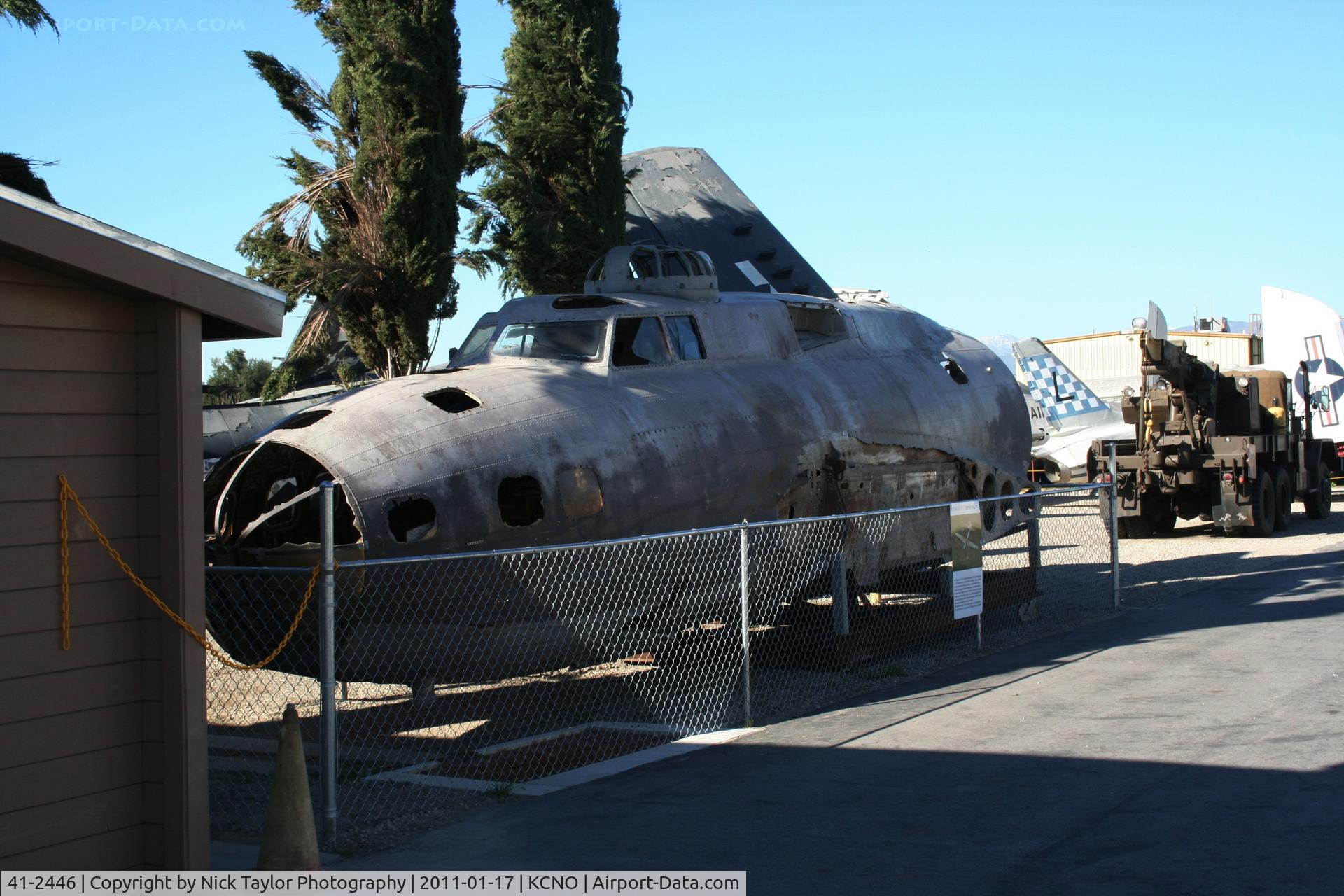 41-2446, 1941 Boeing B-17E Flying Fortress C/N 2257, Swamp Ghost after being rescued sits at CNO