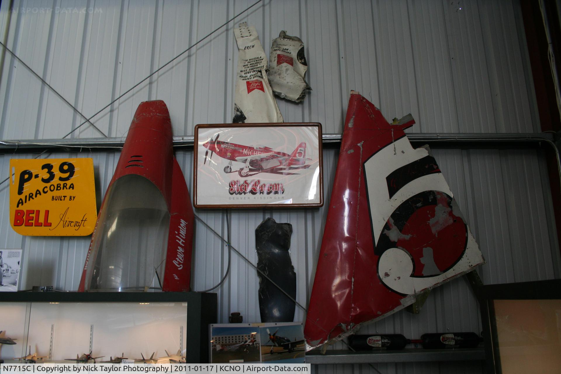 N7715C, 1944 North American P-51D C/N 44-84961A (124-44817), Pieces of the original RB-51 