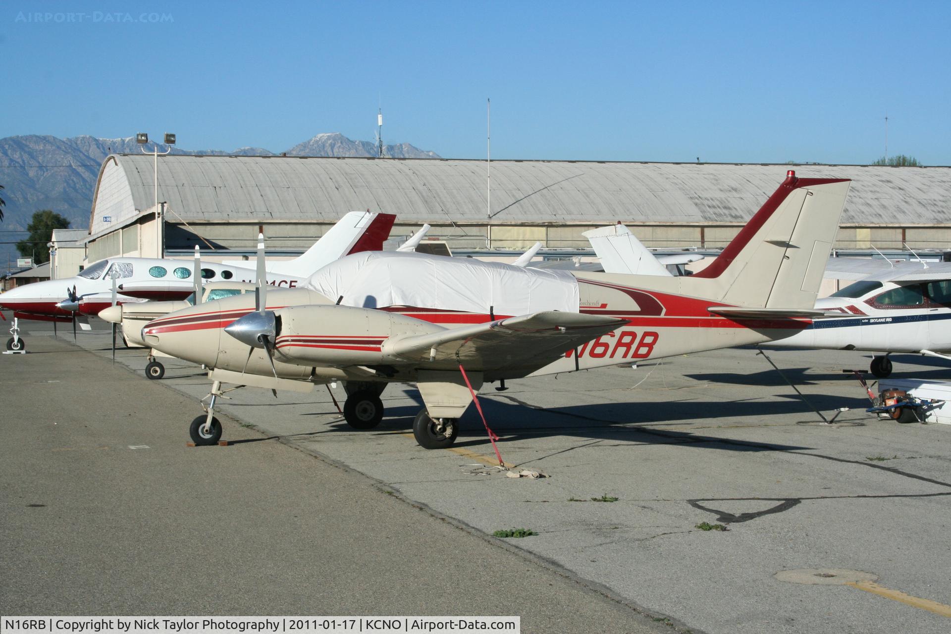 N16RB, 1965 Beech 95-B55 (T42A) Baron C/N TC-840, Parked at Chino