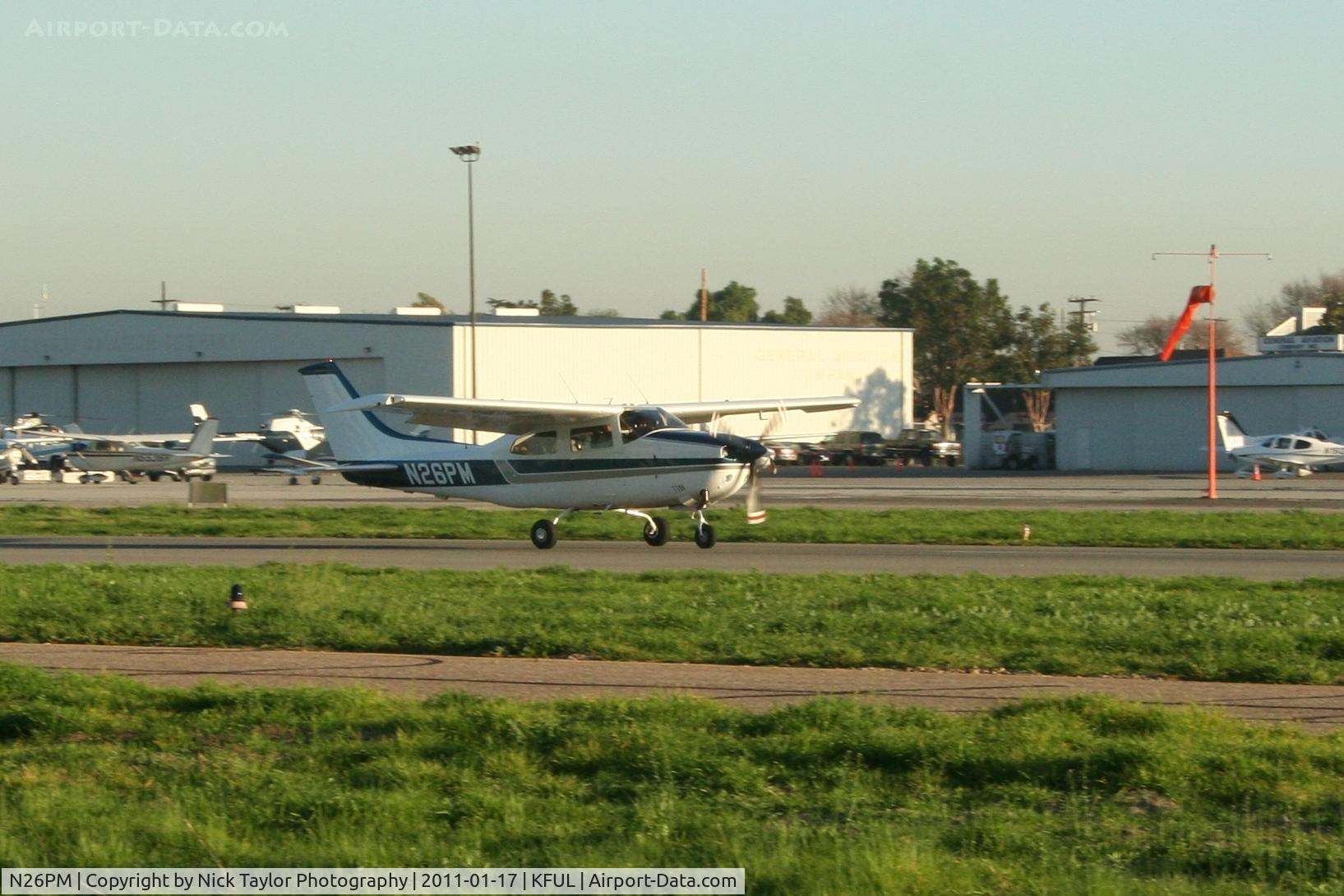N26PM, 1977 Cessna T210M Turbo Centurion C/N 21061791, Landing 24 at FUL