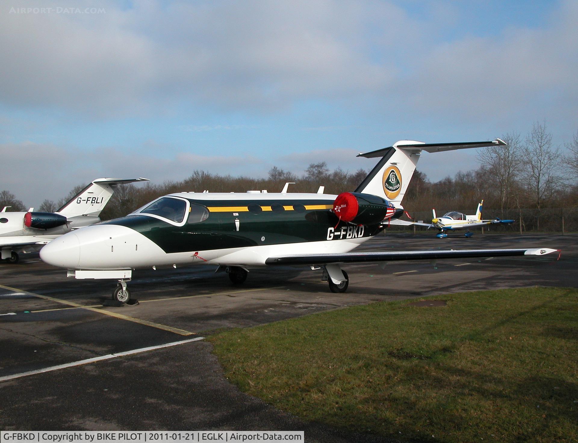 G-FBKD, 2010 Cessna 510 Citation Mustang Citation Mustang C/N 510-0346, Blink Mustang now sporting Team Lotus logo