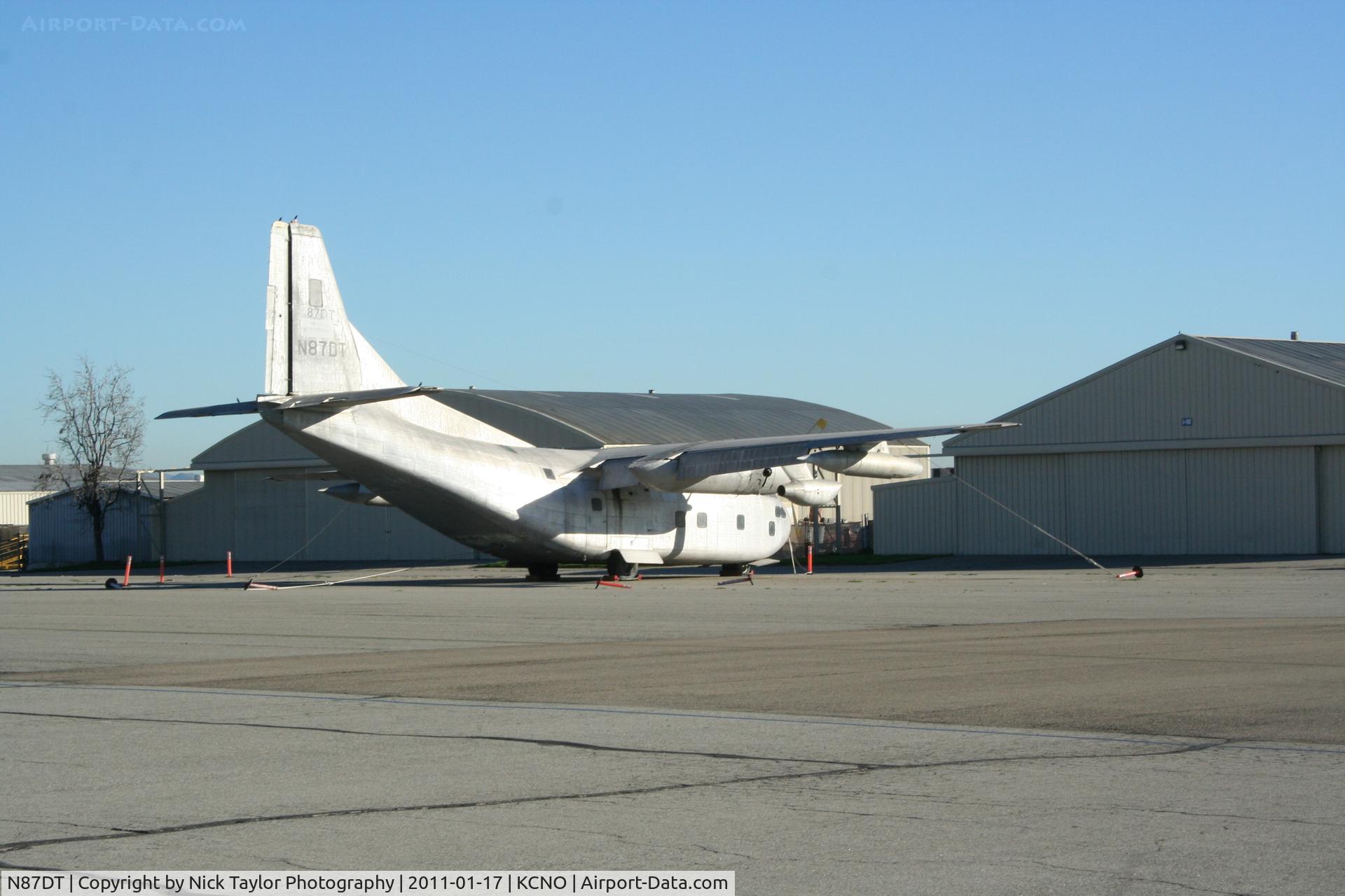 N87DT, 1954 Fairchild C-123K Provider C/N 20030, Sitting in the Chino heat