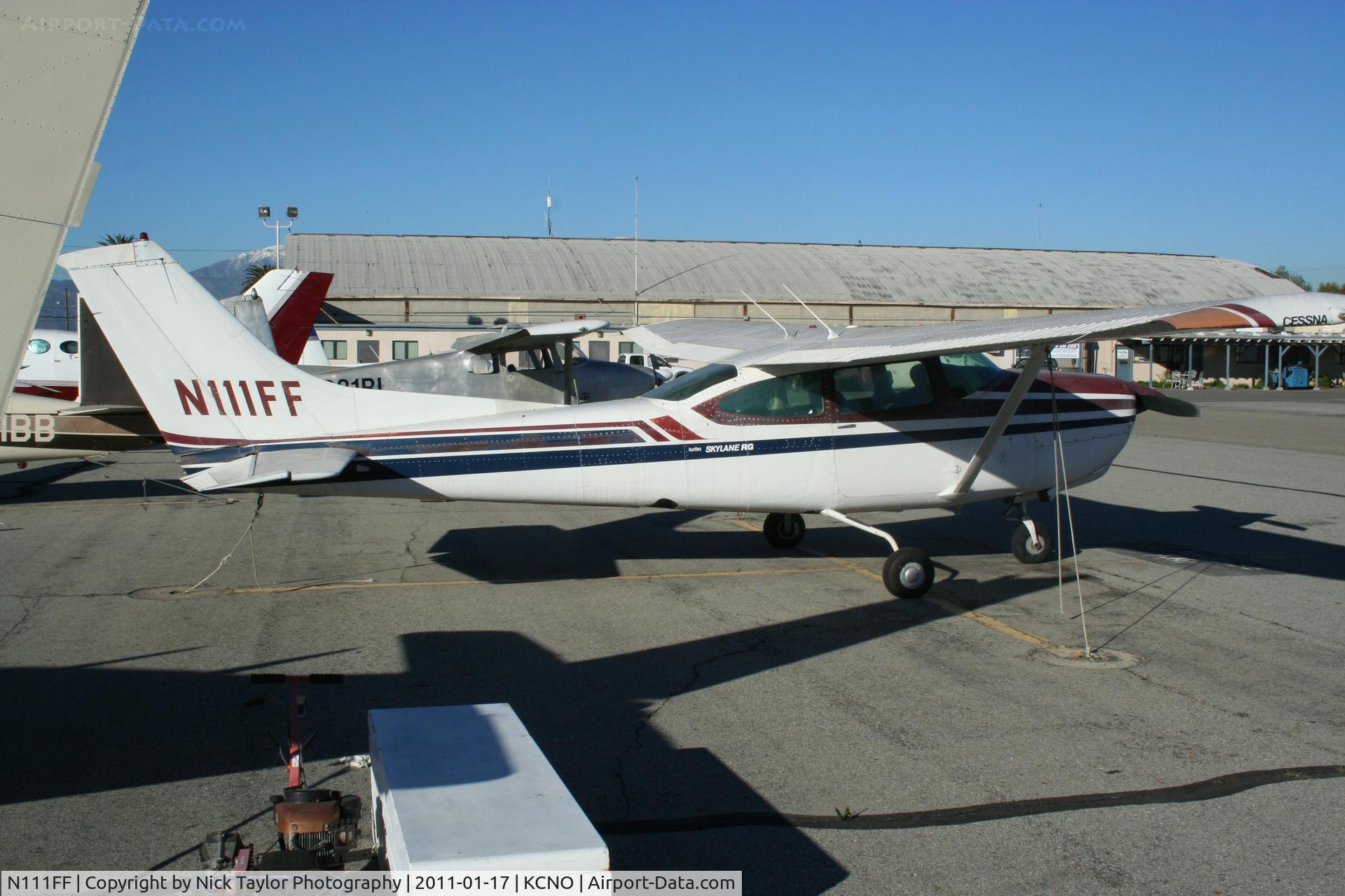 N111FF, 1978 Cessna TR182 Turbo Skylane RG C/N R18200807, Nice 182 sitting at Chino