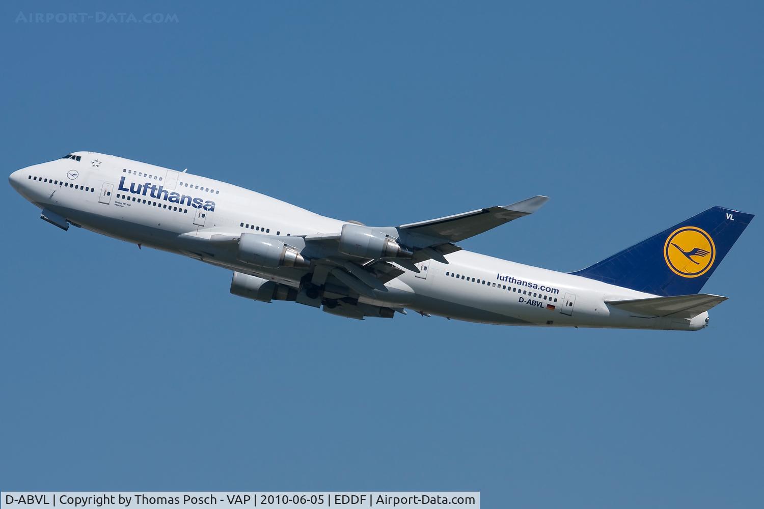 D-ABVL, 1992 Boeing 747-430 C/N 26425, Lufthansa