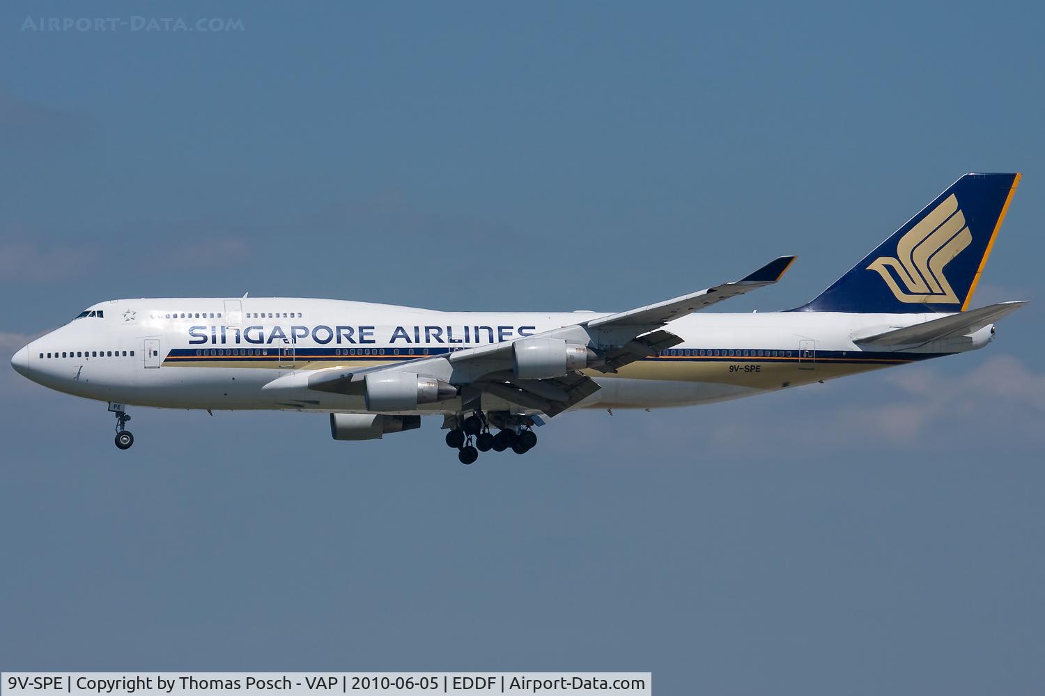 9V-SPE, 1995 Boeing 747-412 C/N 26554, Singapore Airlines