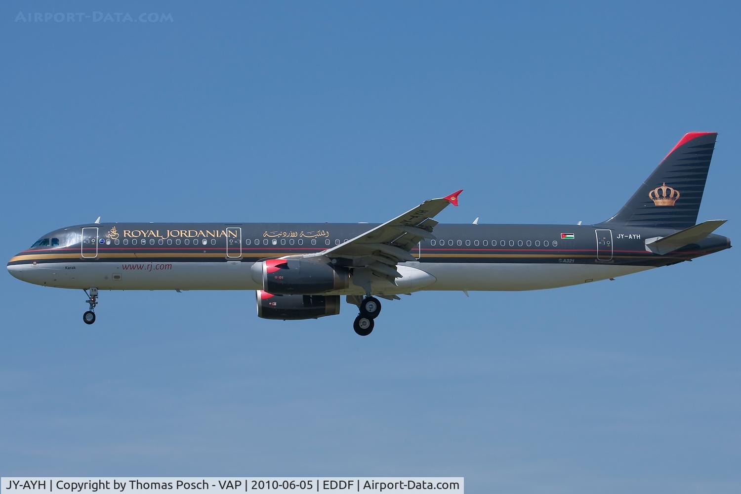 JY-AYH, 2006 Airbus A321-231 C/N 2793, Royal Jordanian
