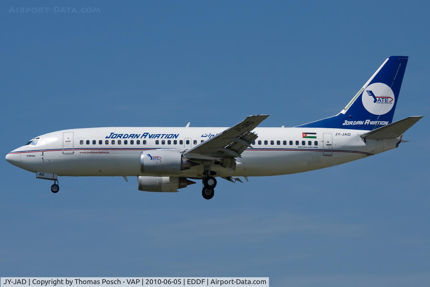 JY-JAD, 1990 Boeing 737-322 C/N 24662, Jordan Aviation