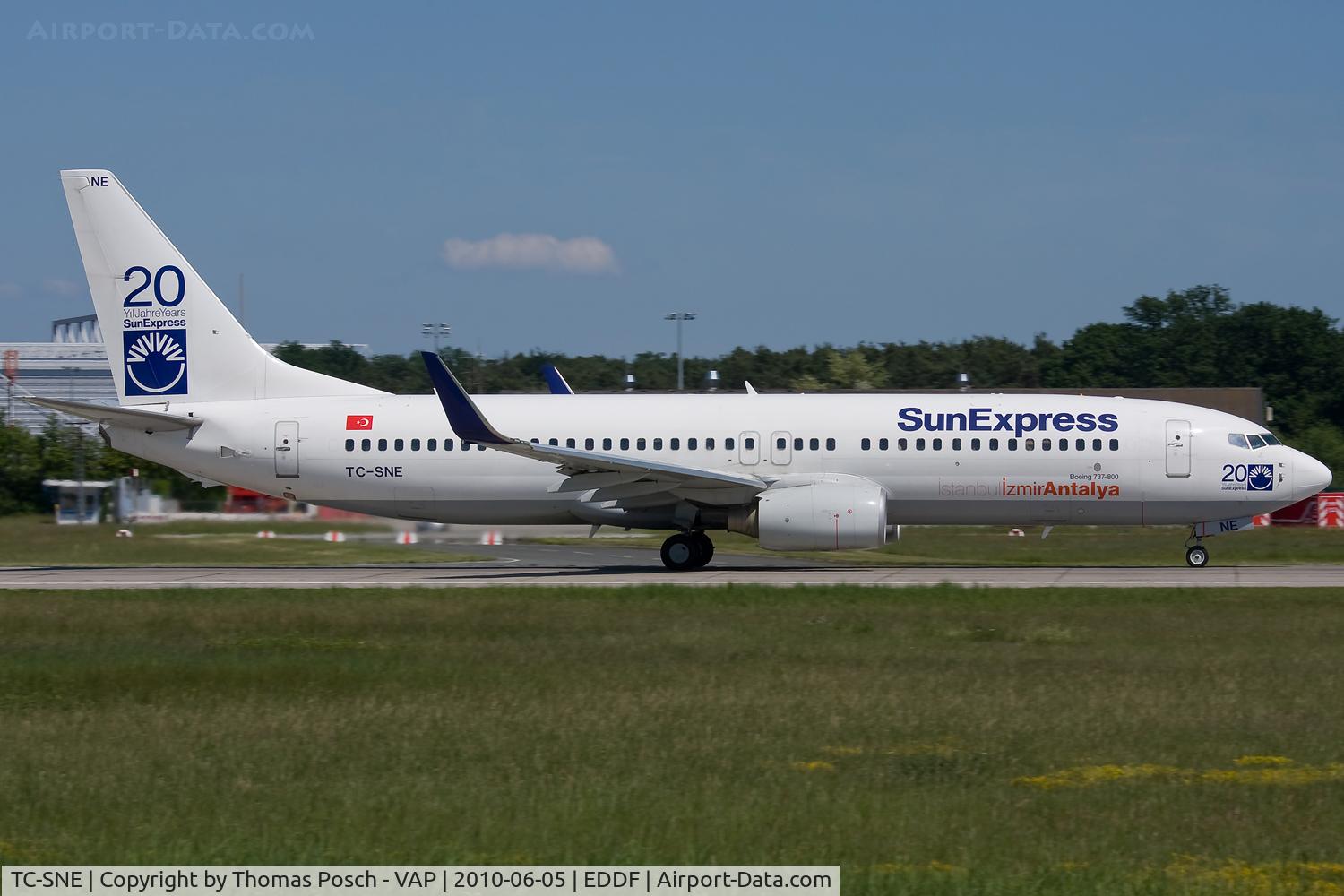TC-SNE, 2008 Boeing 737-8HX C/N 29684, Sun Express