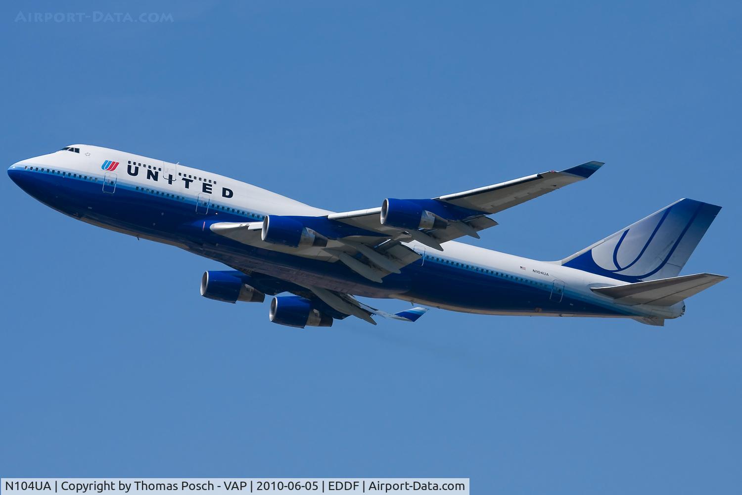 N104UA, 1998 Boeing 747-422 C/N 26902, United Airlines