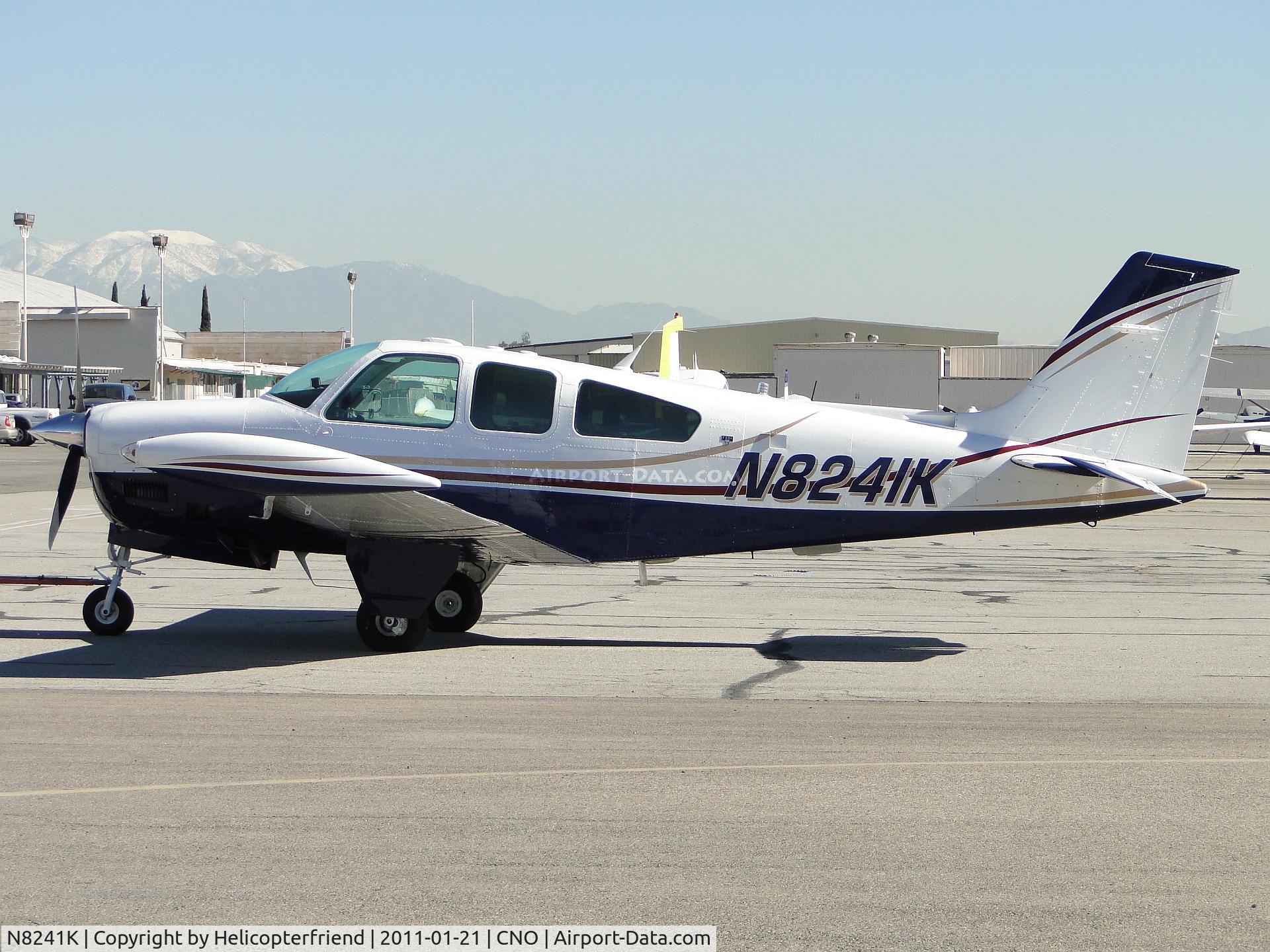 N8241K, 1991 Beech F33A Bonanza C/N CE-1616, Parked in the west parking area