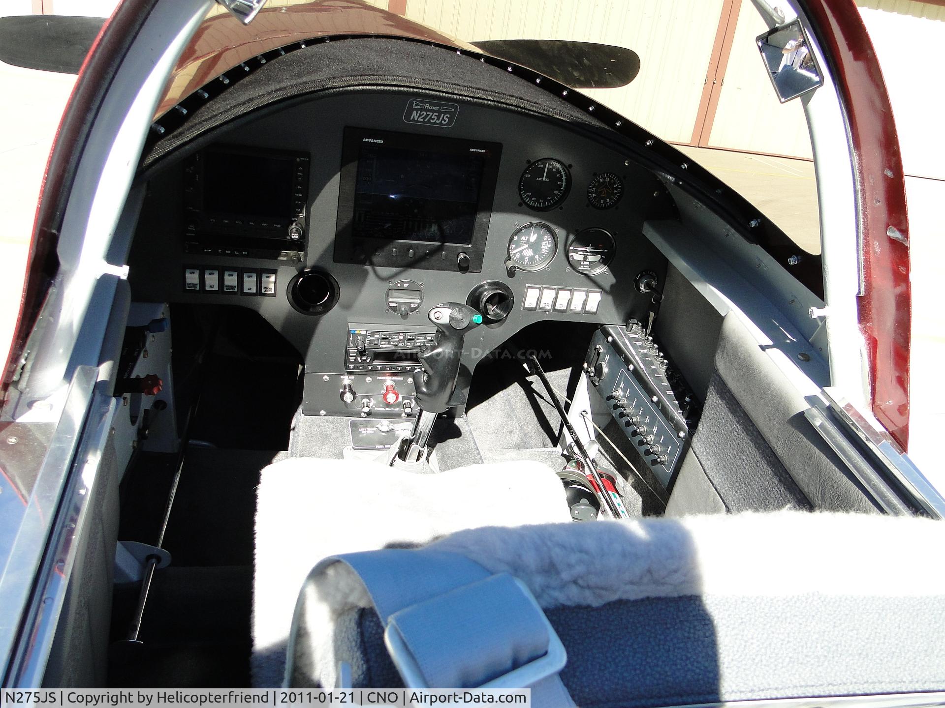 N275JS, Harmon Rocket C/N 0471, Cockpit area