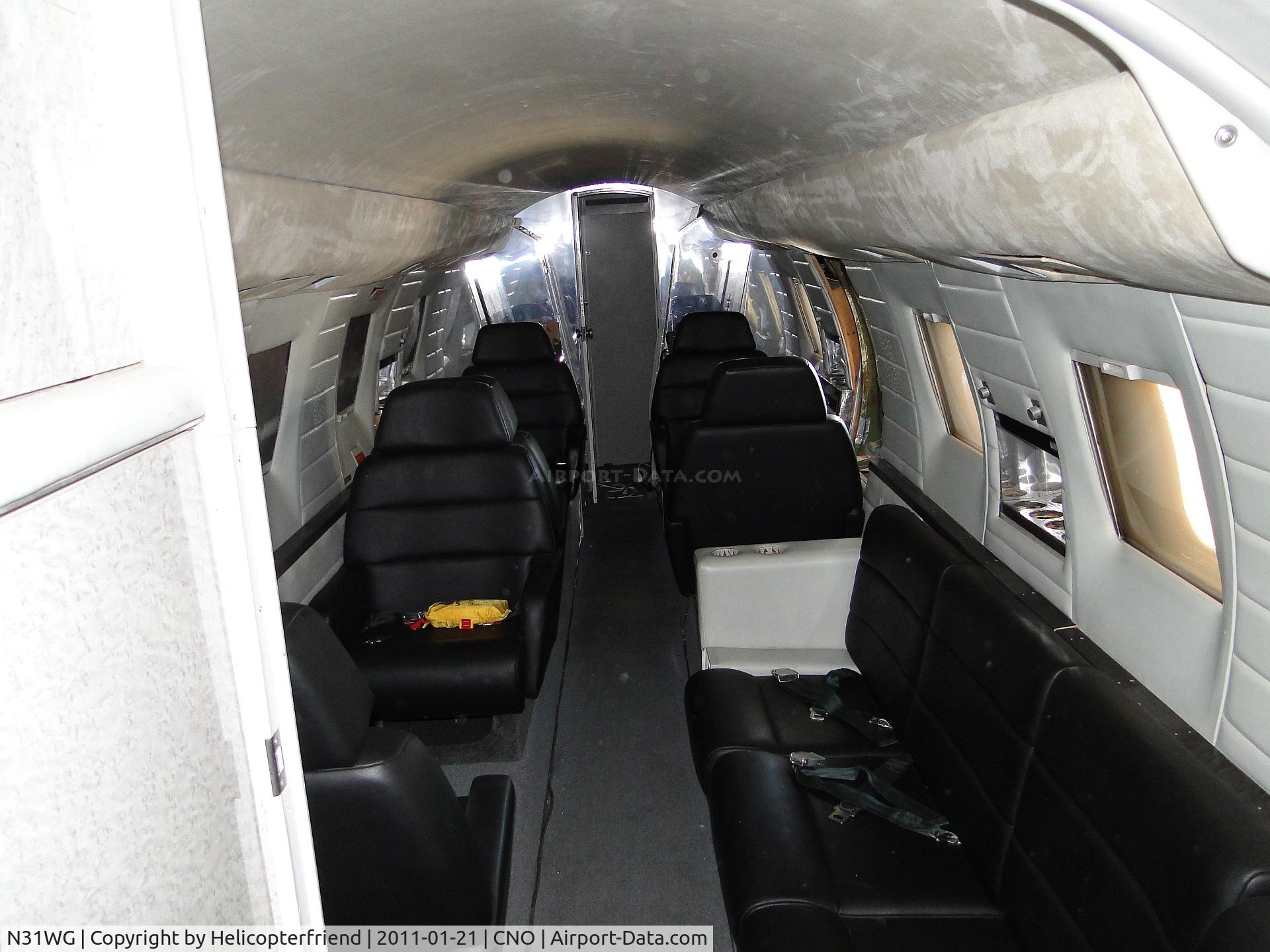 N31WG, 1966 Lockheed L-1329 Jetstar 731 C/N 5087, The interior had been removed and a boat upholsterer was brought in and built this for rescue training. Just like when Jenny Graig owned it
