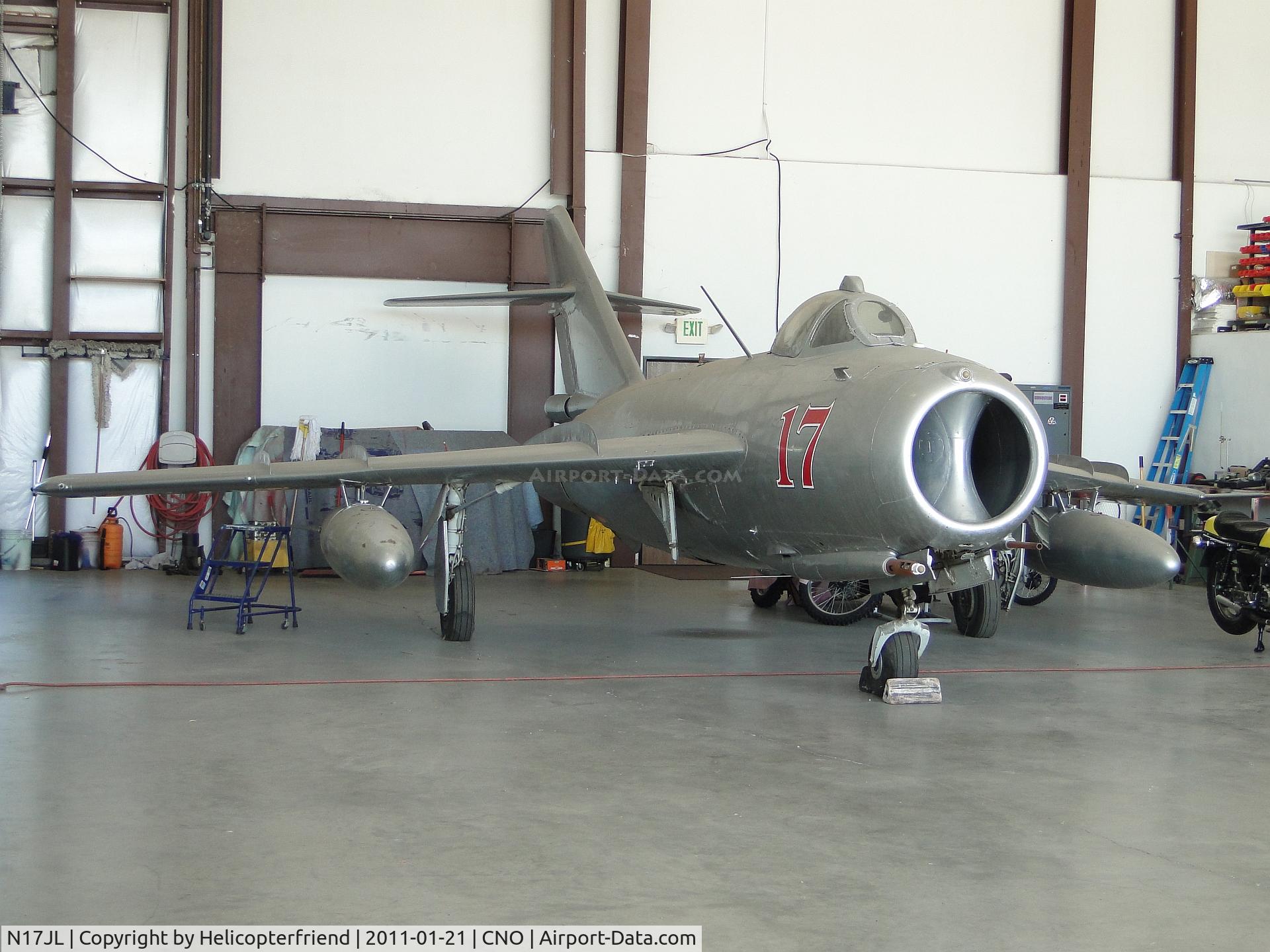 N17JL, 1963 PZL-Mielec Lim-6bis (MiG-17) C/N 1J0510, Either waiting for engine repair or replacement