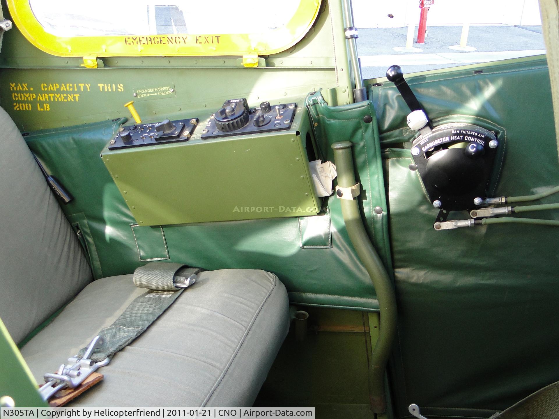 N305TA, 1951 Cessna 305A C/N 22443, Rear seat compartment and if weight restriction enforced, I'll never get to ride back there