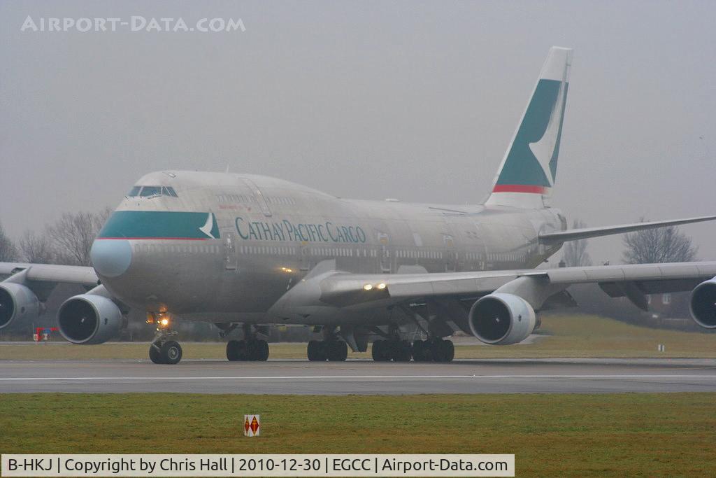 B-HKJ, 1993 Boeing 747-412BCF C/N 27133, Cathay Pacific Cargo B747 lining upon RW23R