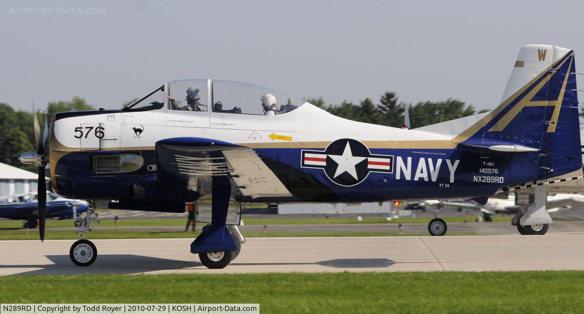 N289RD, 1956 North American T-28C Trojan C/N 226-153, AIRVENTURE 2010