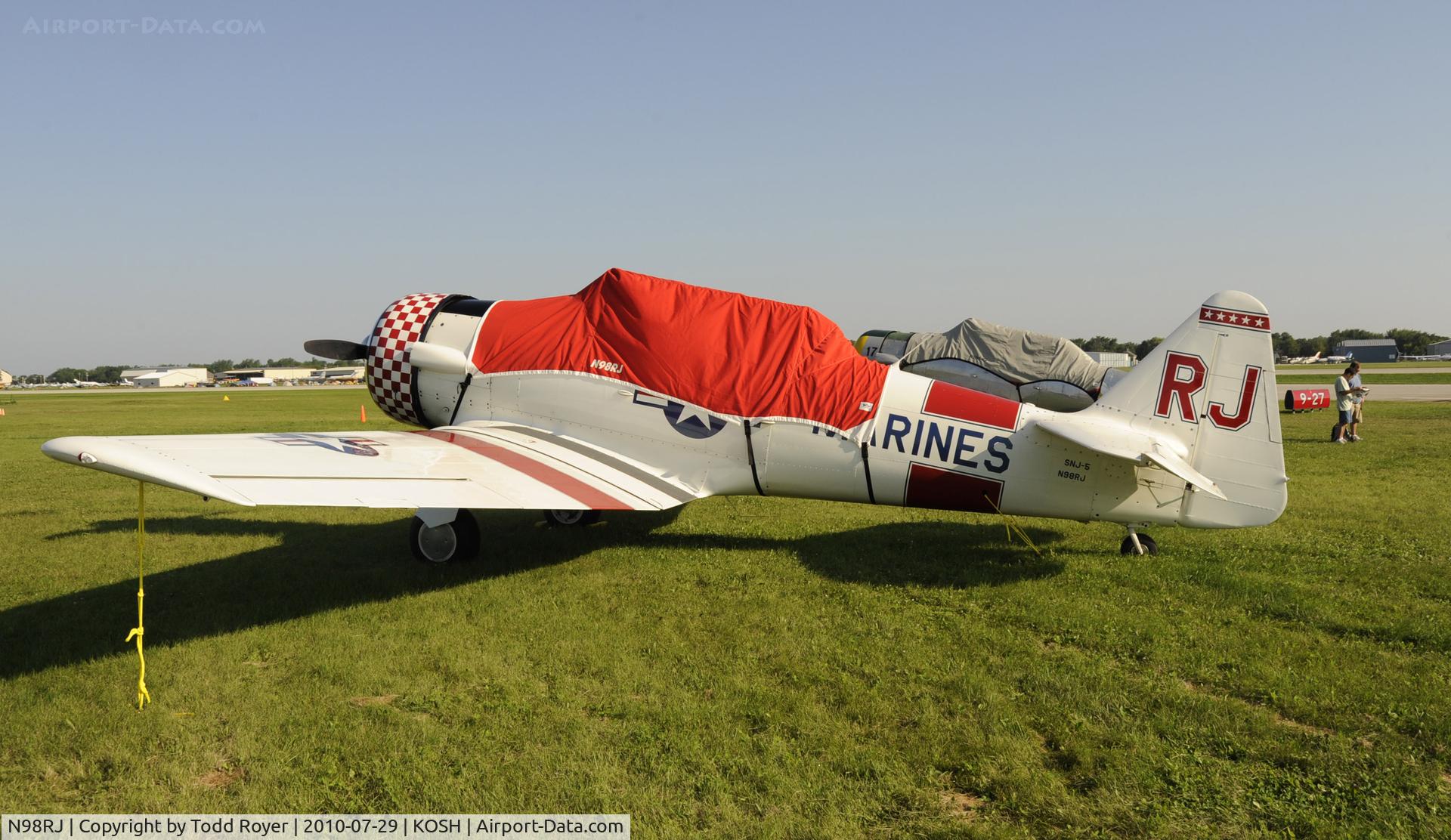 N98RJ, 1944 North American SNJ-5C Texan Texan C/N 88-17960, AIRVENTURE 2010