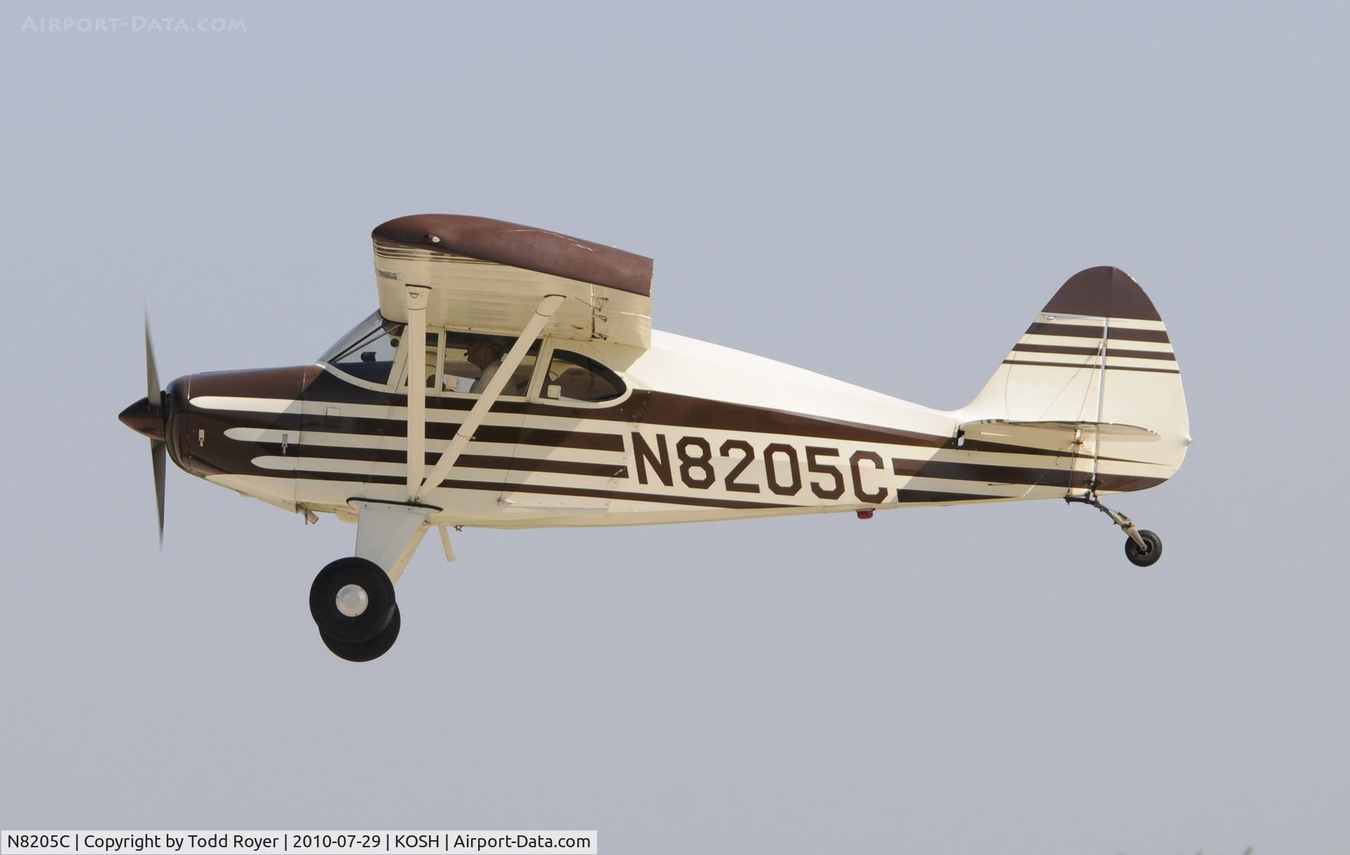 N8205C, 1954 Piper PA-22-135 Tri-Pacer C/N 22-2310, AIRVENTURE 2010