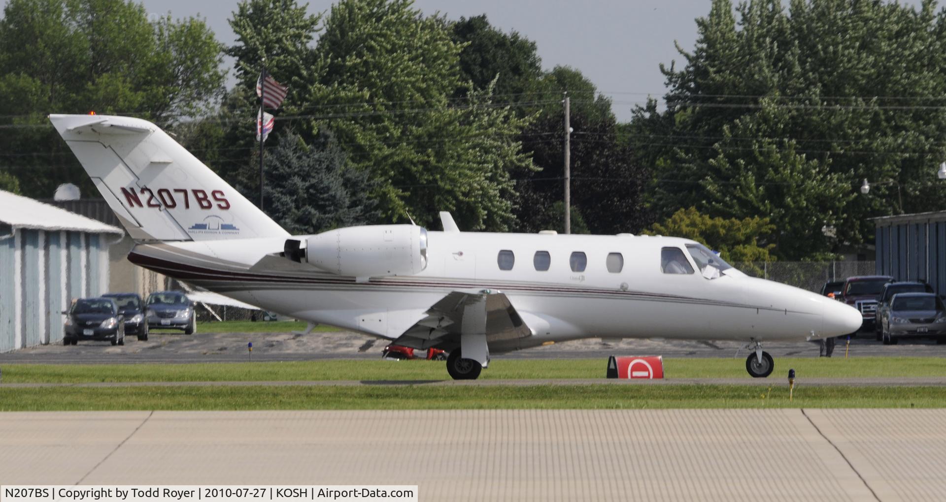 N207BS, 2001 Cessna 525 CitationJet CJ1 C/N 525-0445, AIRVENTURE 2010