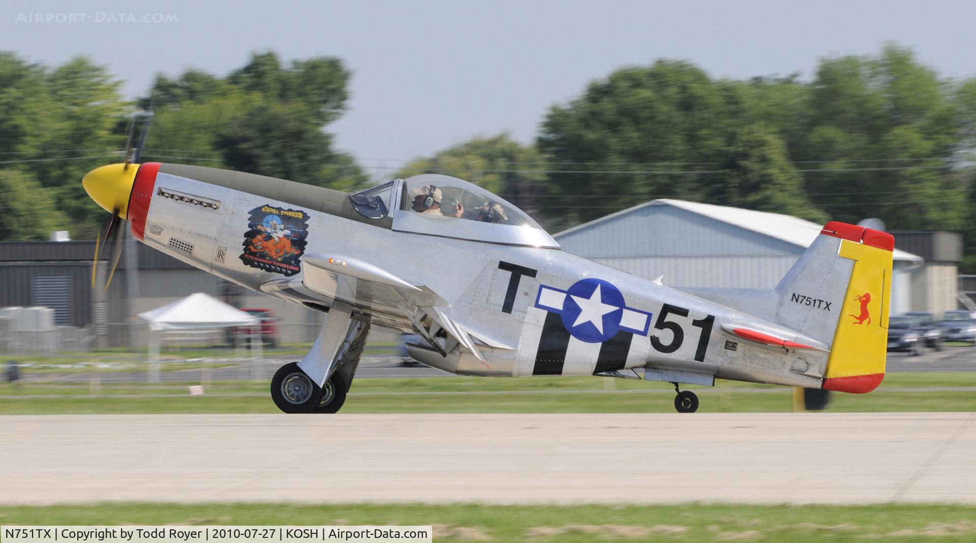 N751TX, Titan T-51 Mustang C/N 0007, AIRVENTURE 2010