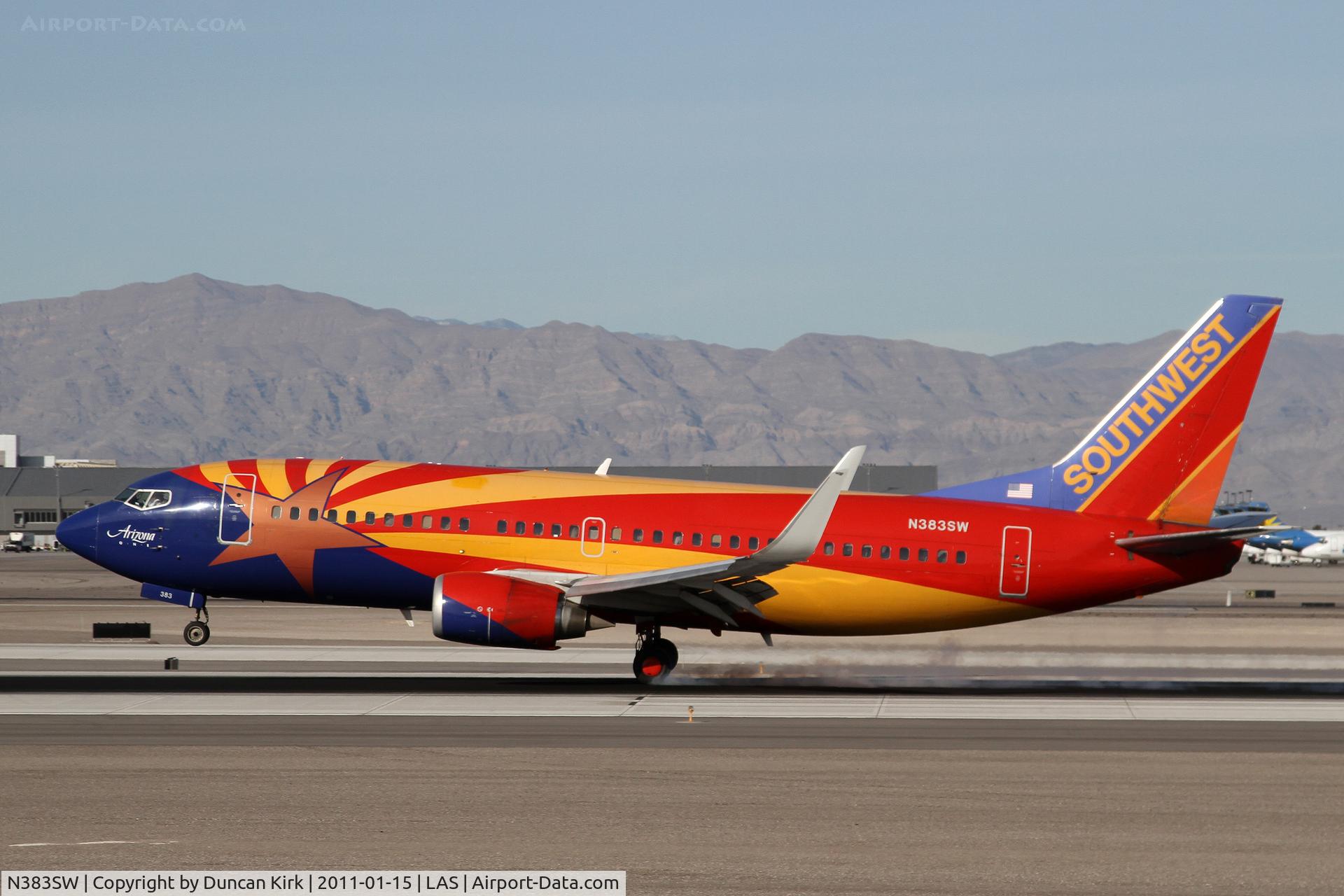 N383SW, 1994 Boeing 737-3H4 C/N 26589, Touchdown Arizona!