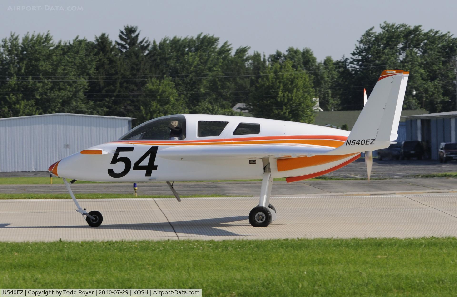 N540EZ, 2005 Co-Z Cozy Mark IV Mod C/N 003, AIRVENTURE 2010
