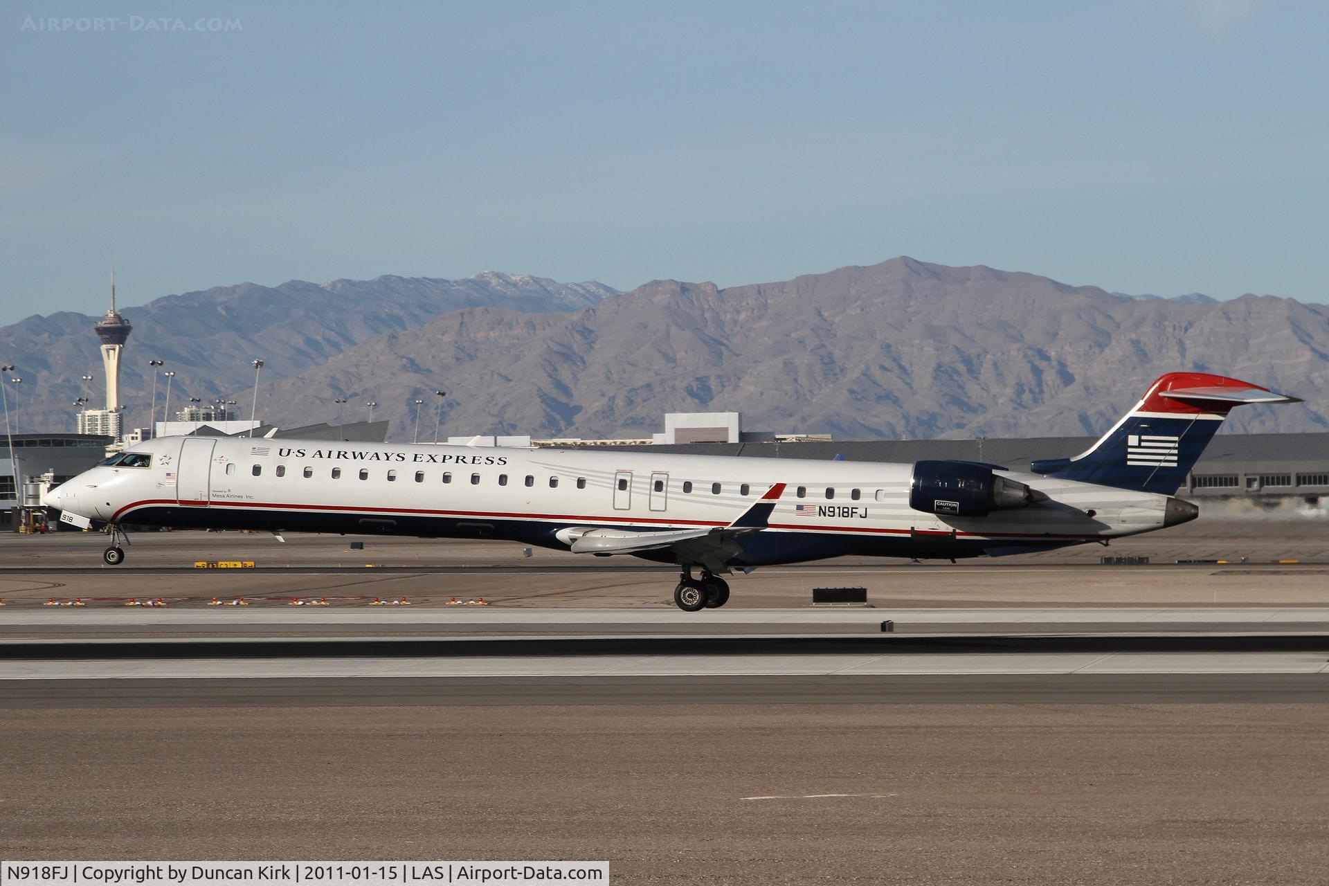 N918FJ, 2004 Bombardier CRJ-900ER (CL-600-2D24) C/N 15018, Operated by Mesa Airlines