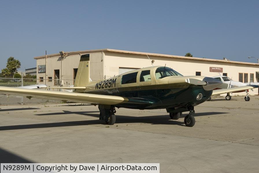 N9289M, 1966 Mooney M20F Executive C/N 660004, N9289M in June 2010